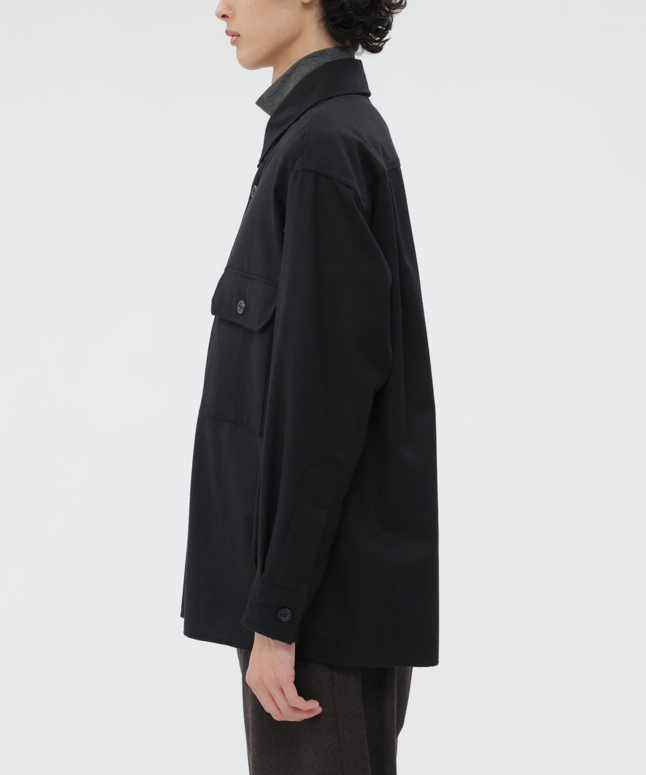 MERINO CASHMERE FLANNEL SHIRT | MARGARET HOWELL（マーガレット