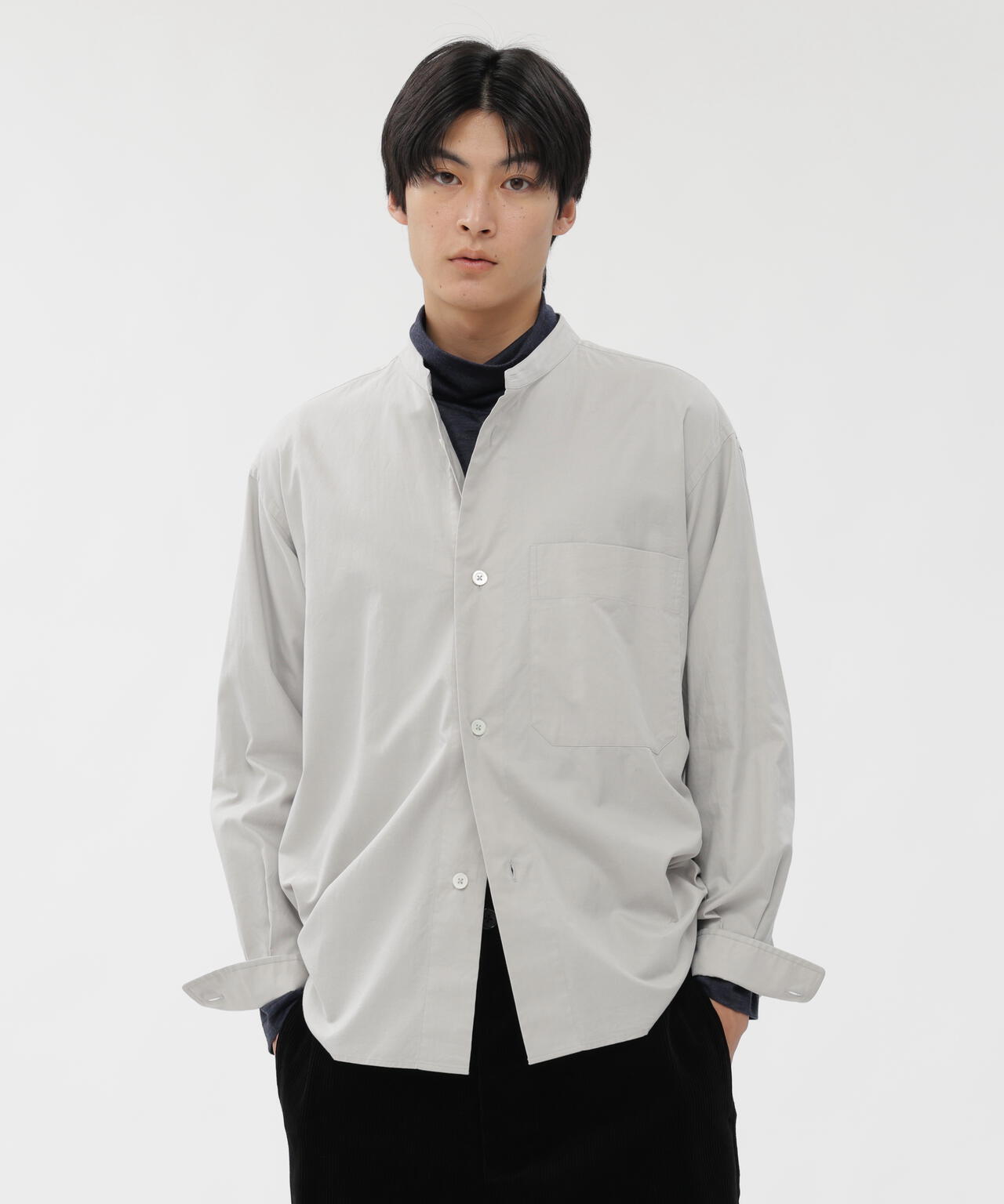 BRUSHED COTTON TWILL SHIRT | MARGARET HOWELL（マーガレット