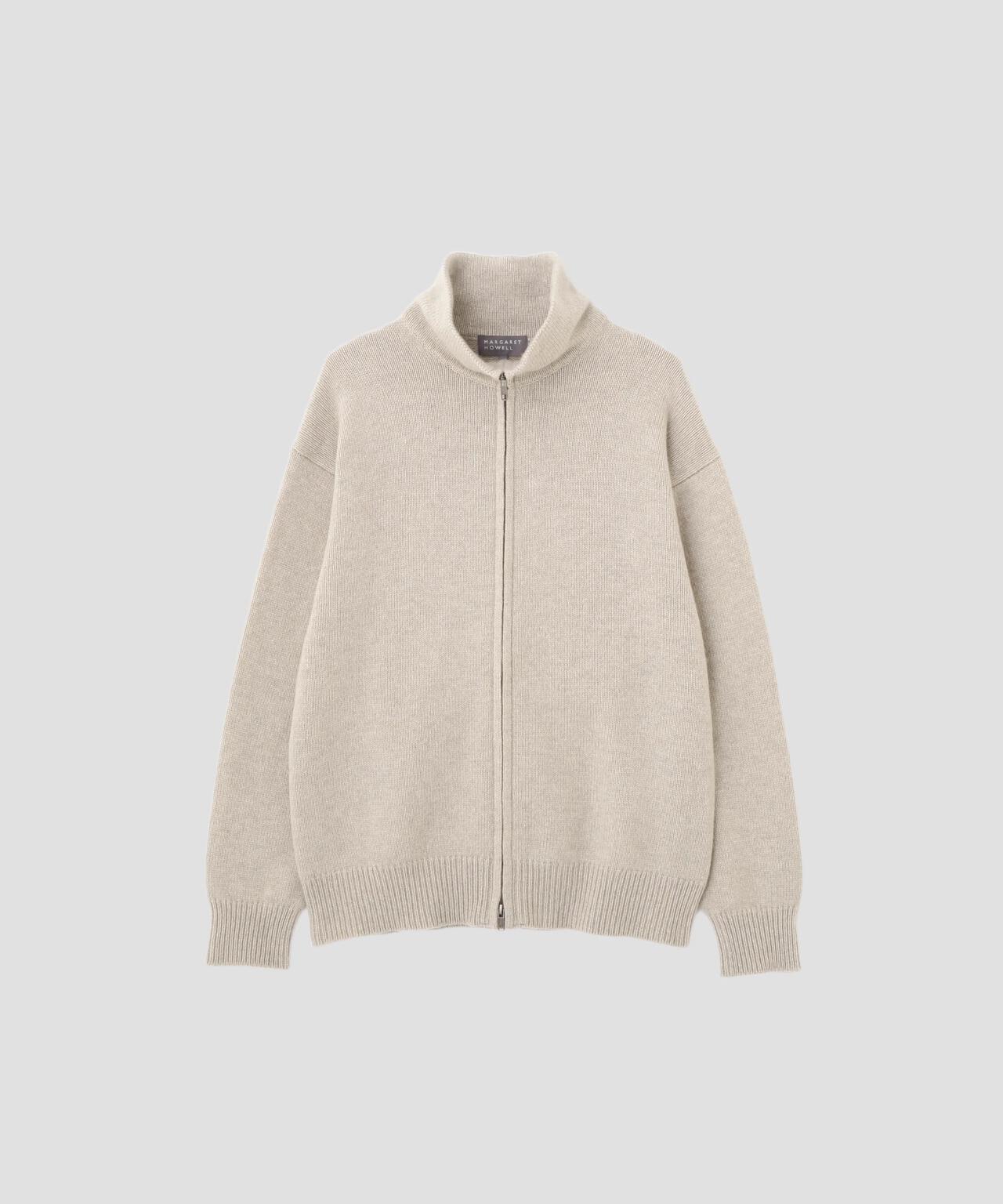 極美品✨ マーガレットハウエル カーディガン ニット カシミヤ ウール ベージュ WOOL CASHMERE SILK KNITWEAR | MARGARET HOWELL（マーガレット