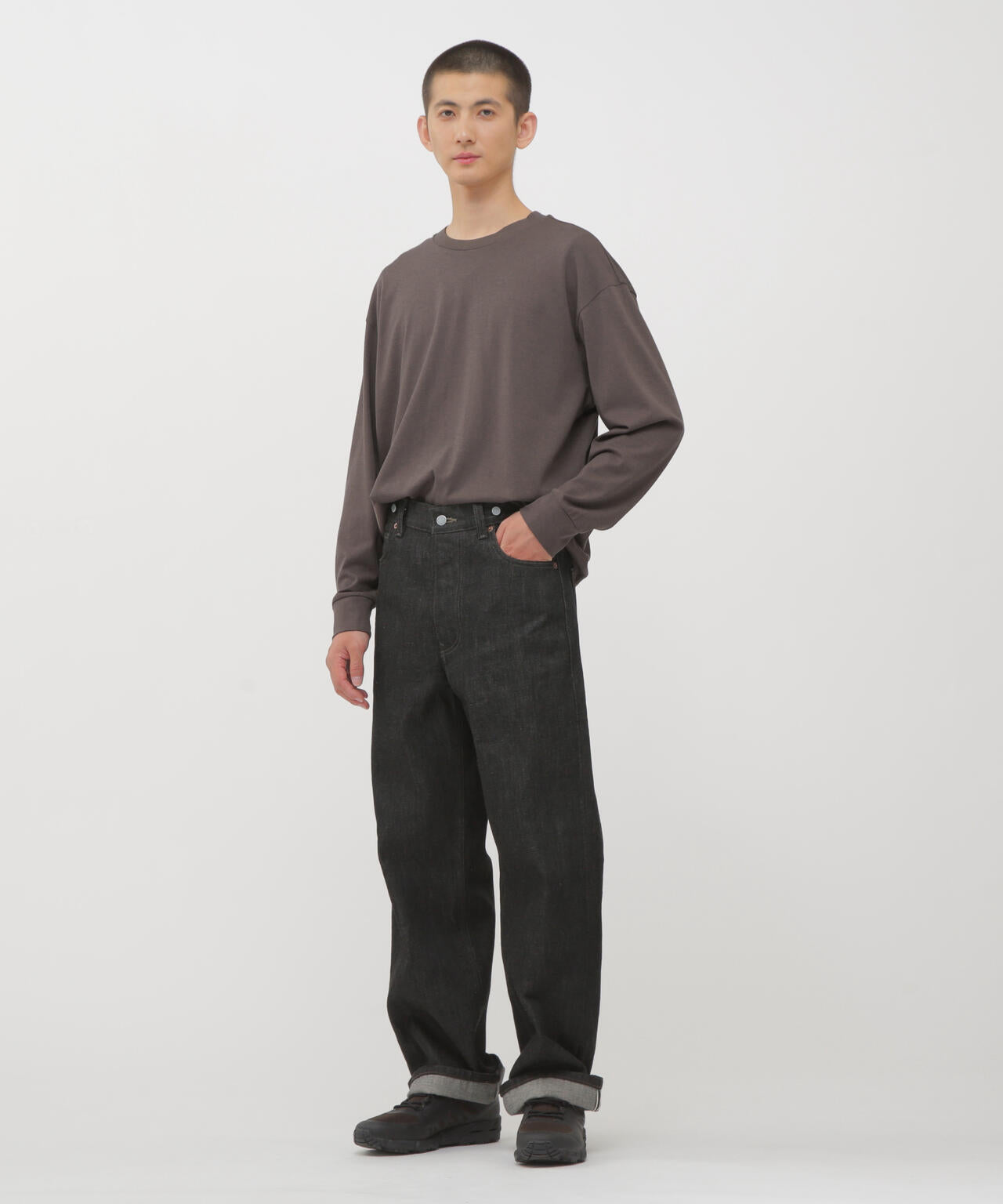 SOFT COTTON WOOL JERSEY TOP