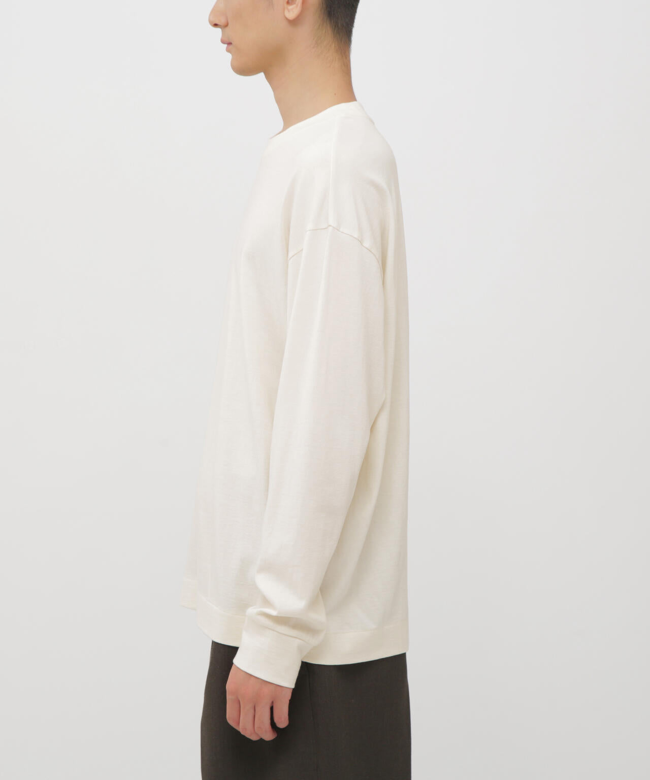SOFT COTTON WOOL JERSEY TOP
