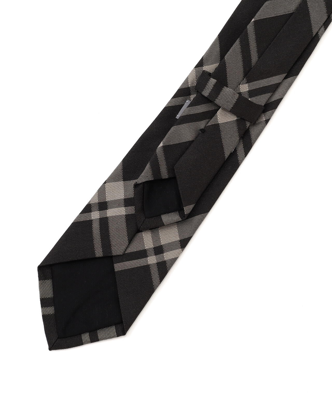 TWO COLOUR TARTAN SILK TIE