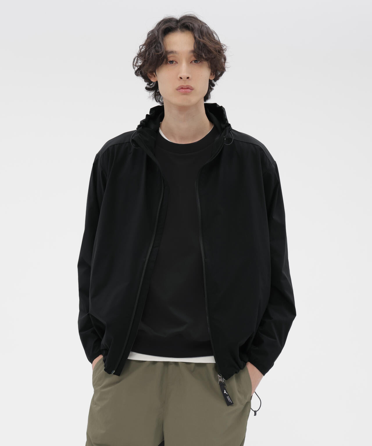 STRETCH POLYESTER BLOUSON