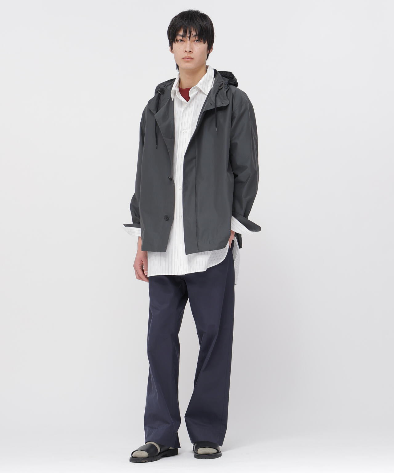 COTTON NYLON PLAINWEAVE BLOUSON