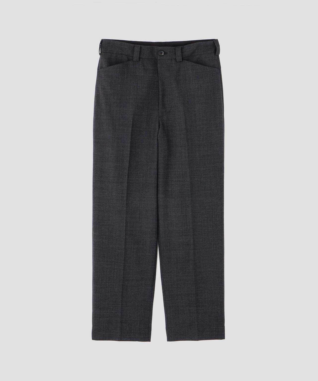 CRISP WOOL PLAINWEAVE TROUSERS