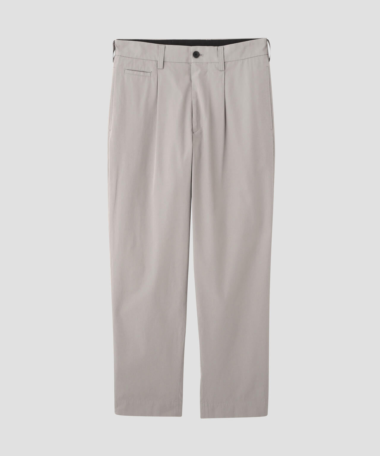 COTTON SILK PLAINWEAVE TROUSERS