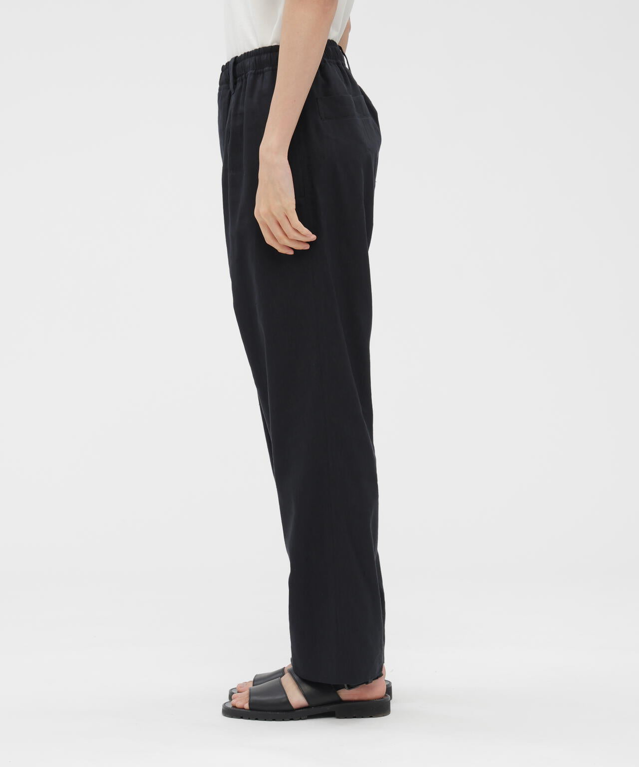 LINEN WOOL SILK PLAINWEAVE TROUSERS | MARGARET HOWELL