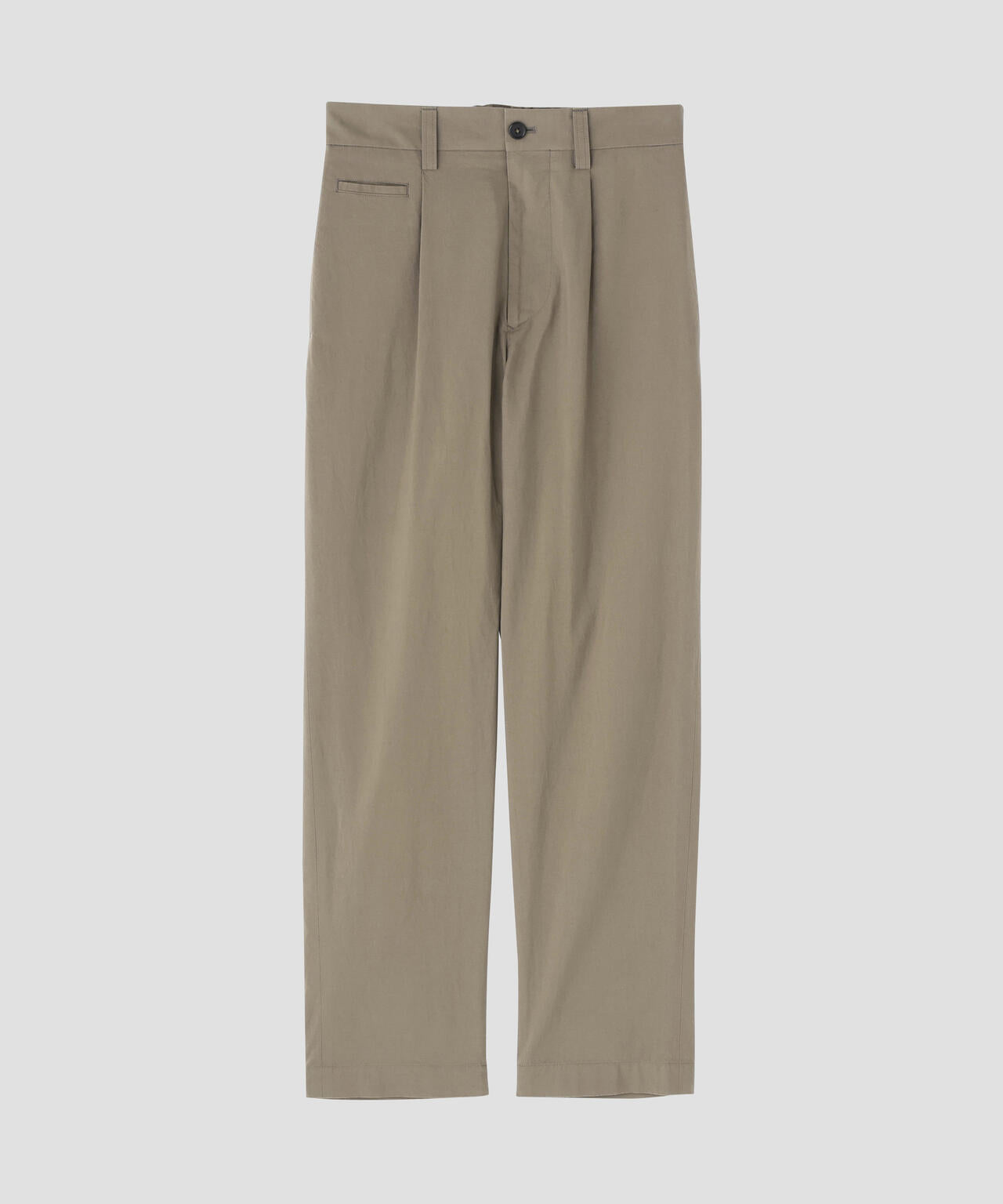 MATT COTTON SILK POPLIN TROUSERS