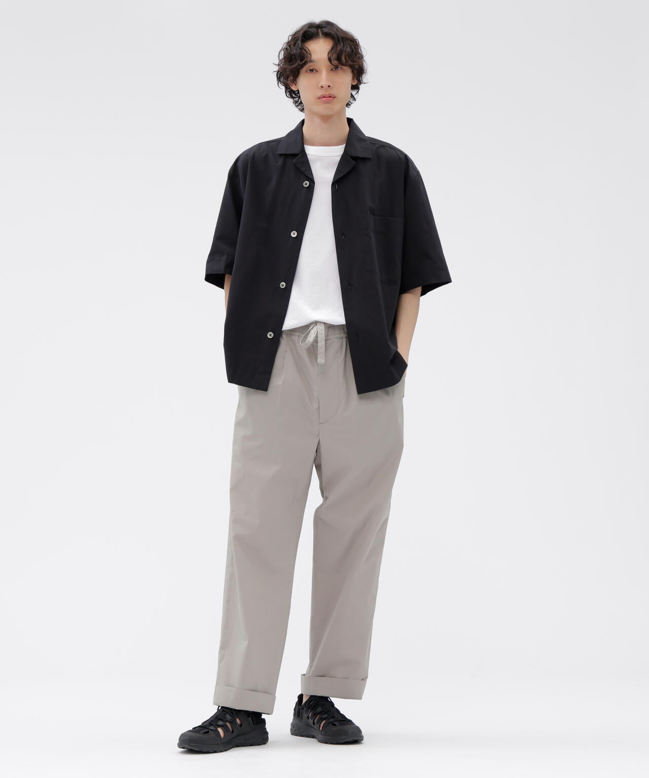 HIGHDENSE COTTON PLAINWEAVE TROUSERS