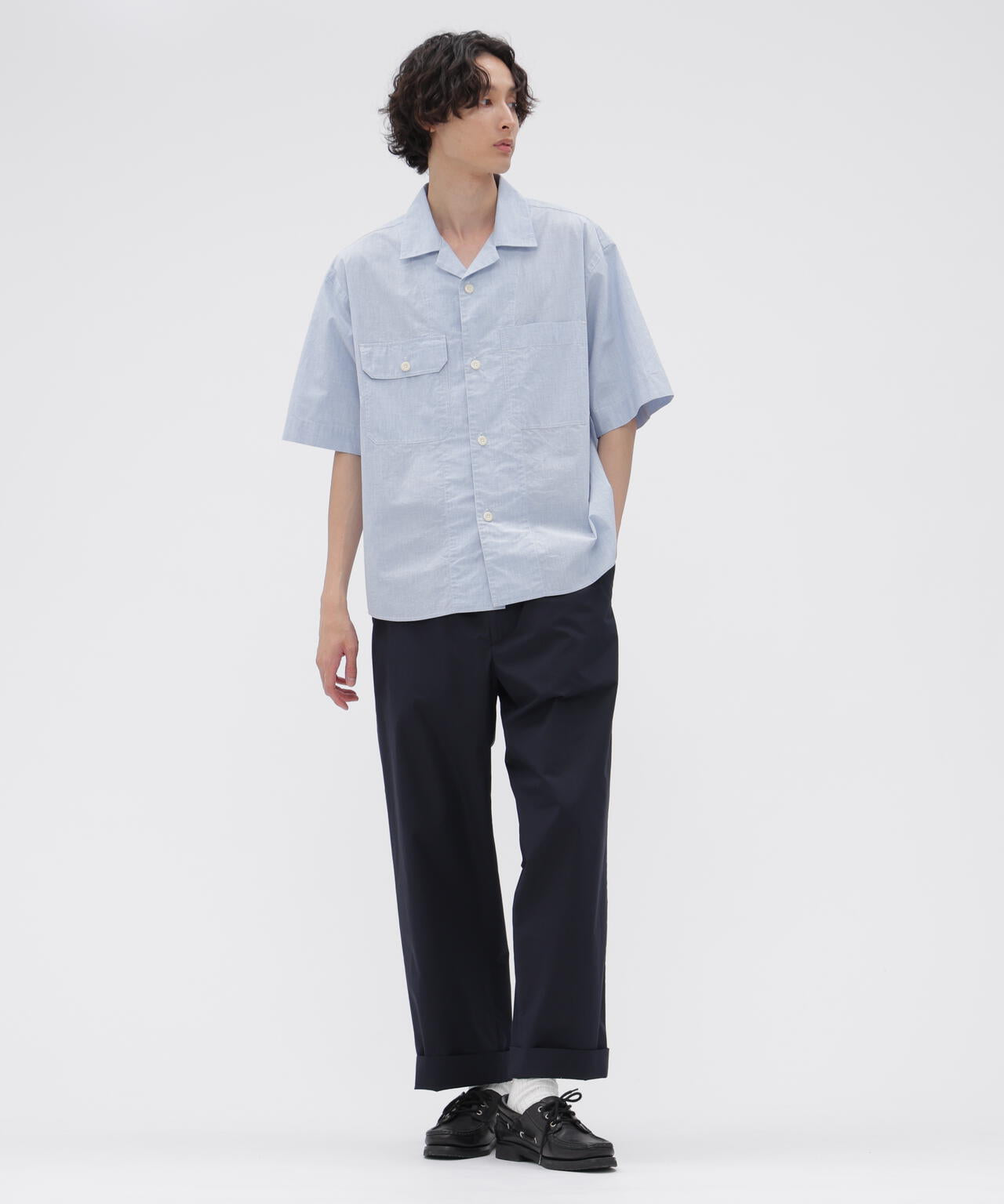 HIGHDENSE COTTON PLAINWEAVE TROUSERS | MARGARET HOWELL