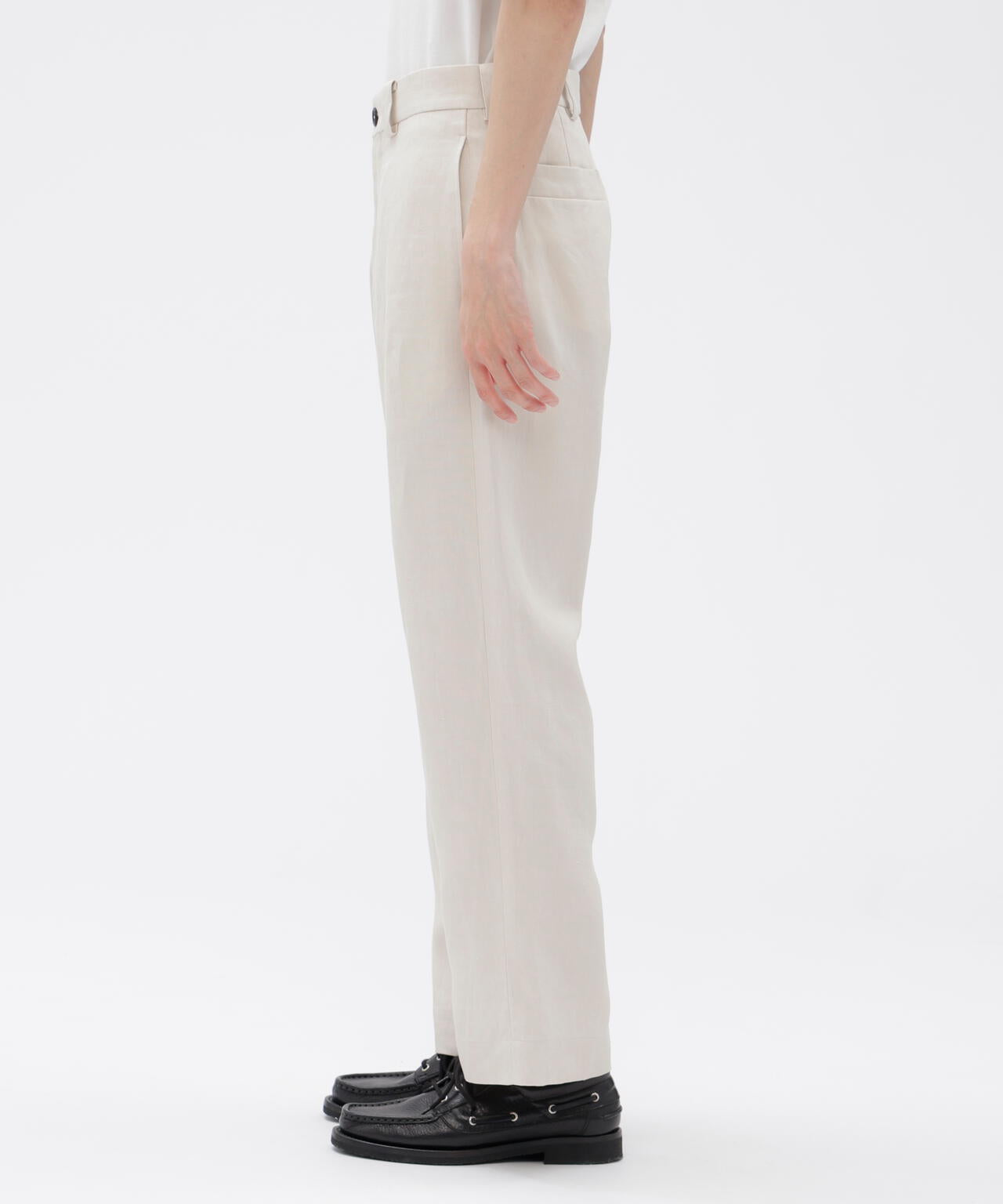 LINEN CANVAS TROUSERS