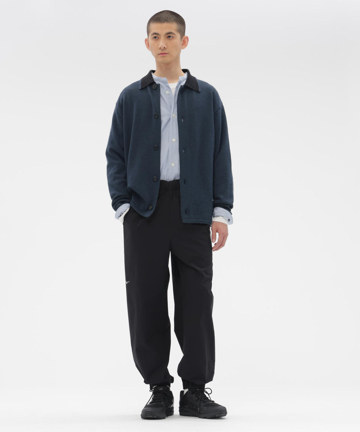 STRETCH POLYESTER TROUSERS | MARGARET HOWELL（マーガレット 