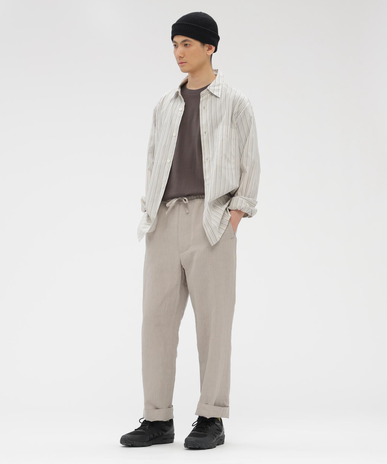COTTON SILK STRIPE SHIRT | MARGARET HOWELL（マーガレット・ハウエル