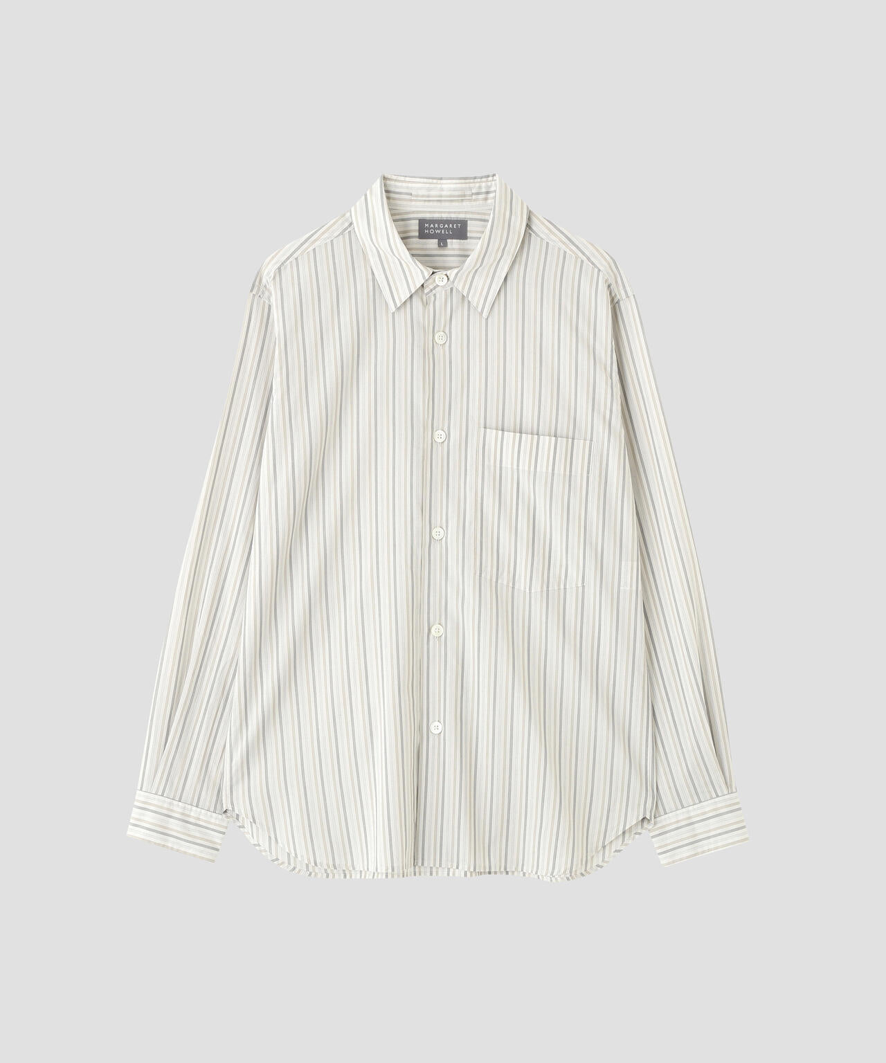 COTTON SILK STRIPE SHIRT