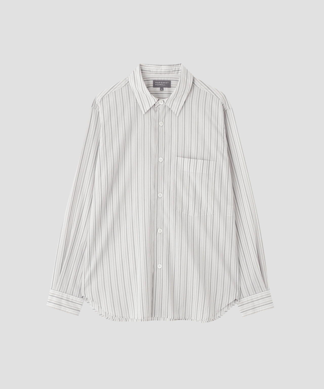 COTTON SILK STRIPE SHIRT | MARGARET HOWELL（マーガレット・ハウエル