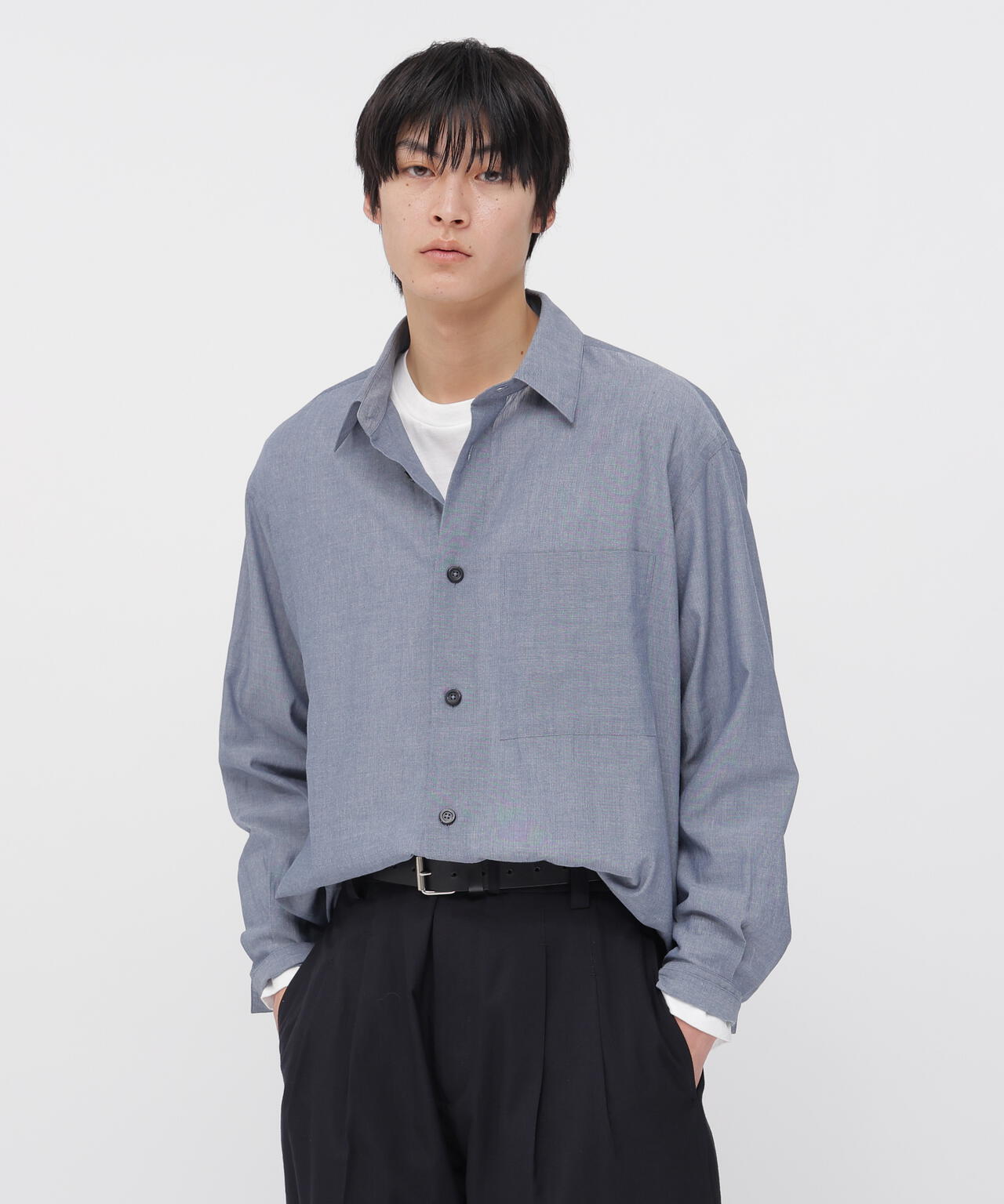 COTTON WOOL VOILE SHIRT | MARGARET HOWELL（マーガレット・ハウエル