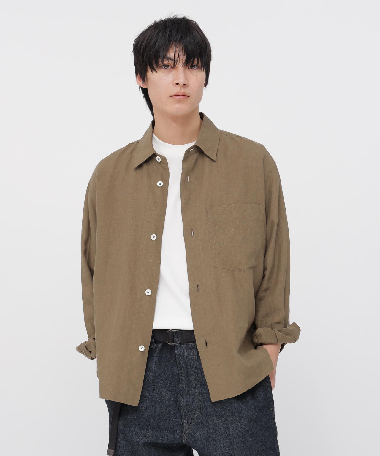 SHIRTING LINEN SHIRT | MARGARET HOWELL（マーガレット・ハウエル
