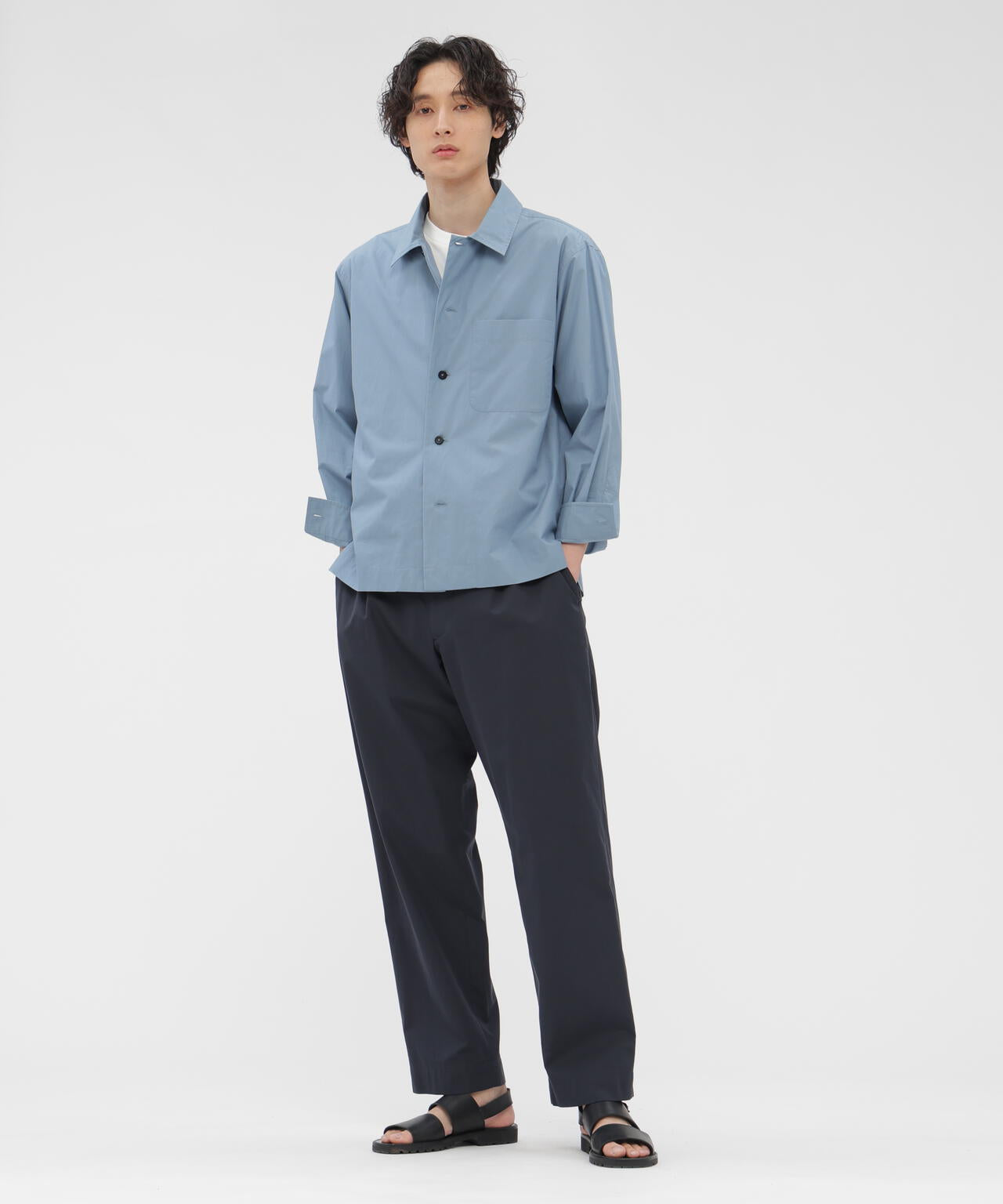 MARGALET HOWELLマーガレットハウエル★シャツブルゾン MARGARET HOWELL（マーガレットハウエル） シャツ HIGHDENSE COTTON