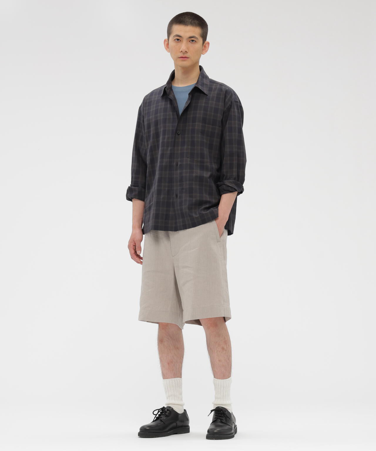 COTTON VOILE CHECK SHIRT | MARGARET HOWELL（マーガレット・ハウエル