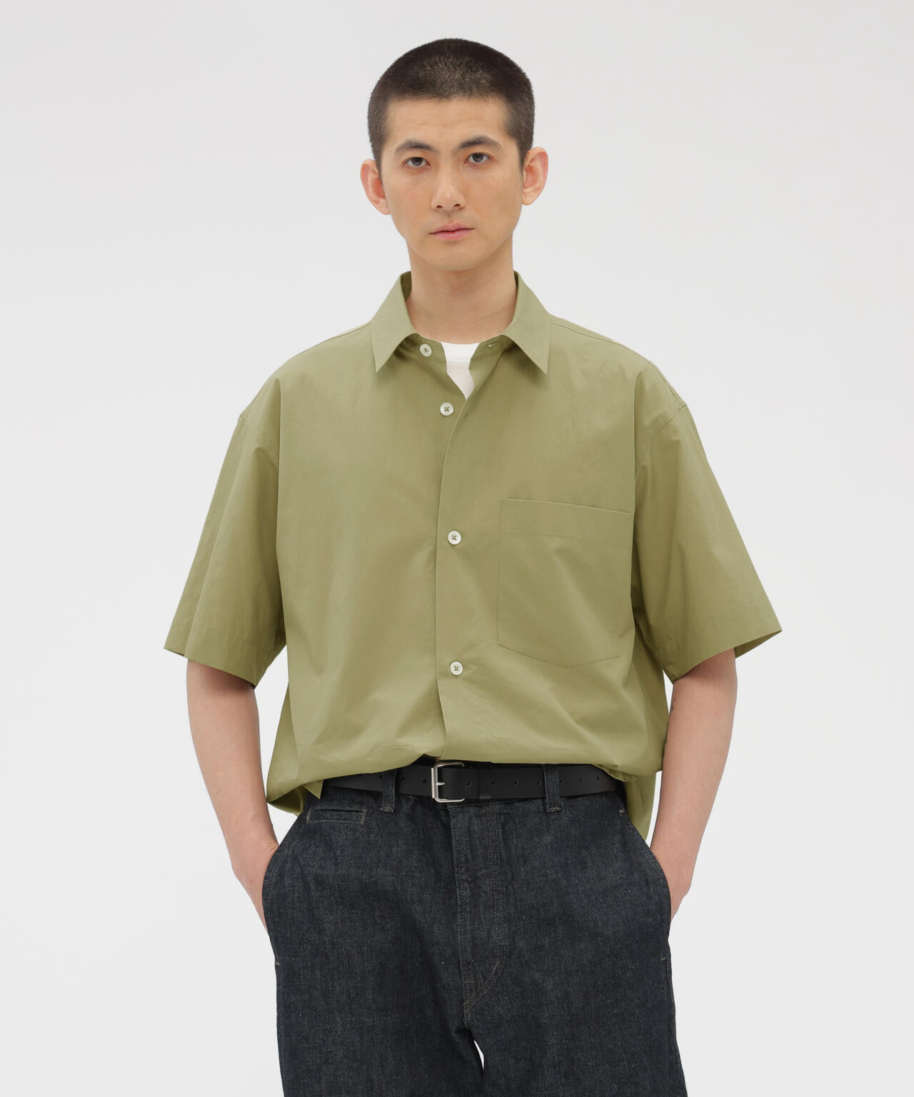 EGYPTIAN COTTON PLAINWEAVE SHIRT | MARGARET HOWELL（マーガレット