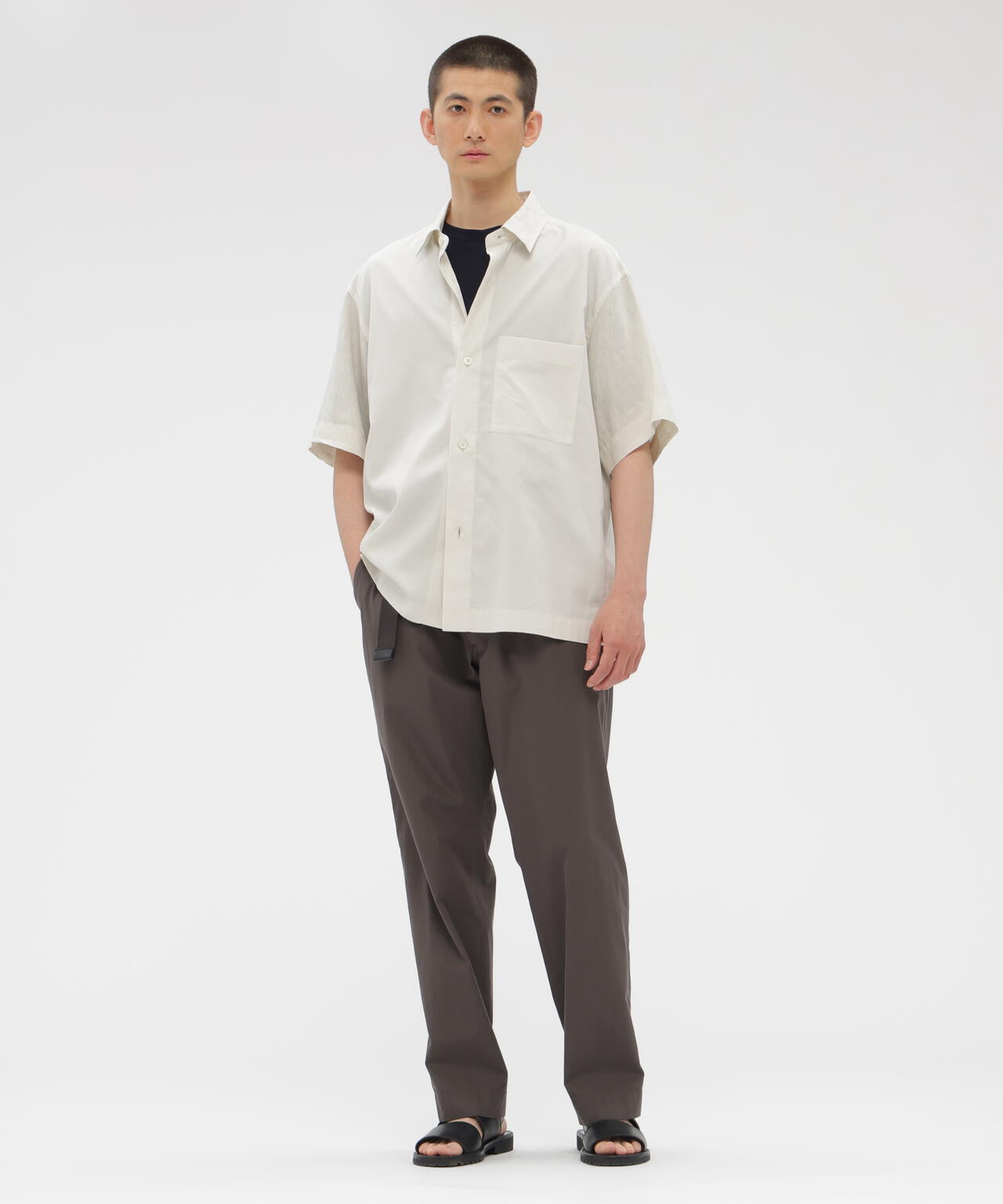 FINE COTTON PIQUE SHIRTING SHIRT | MARGARET HOWELL（マーガレット