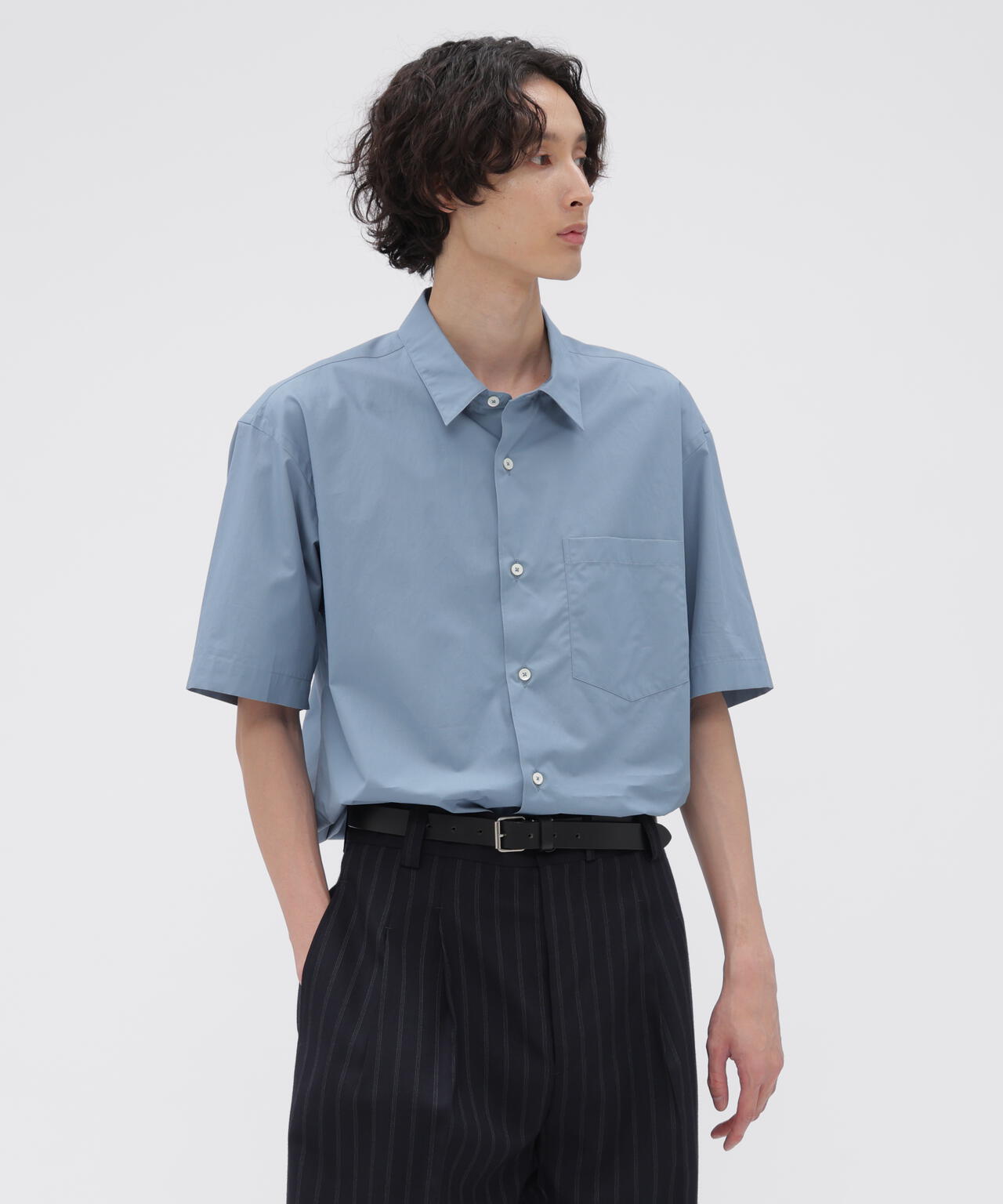 マーガレットハウエル｜Hidense Matt Cotton Poplin（L） HIGHDENSE COTTON POPLIN SHIRT | MARGARET HOWELL（マーガレット