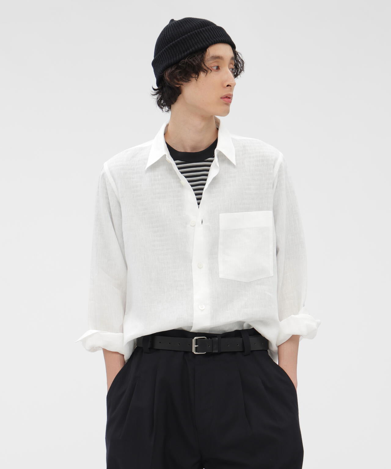極美品 マーガレットハウエル 23SS MATT LINEN POPLIN 【公式通販】