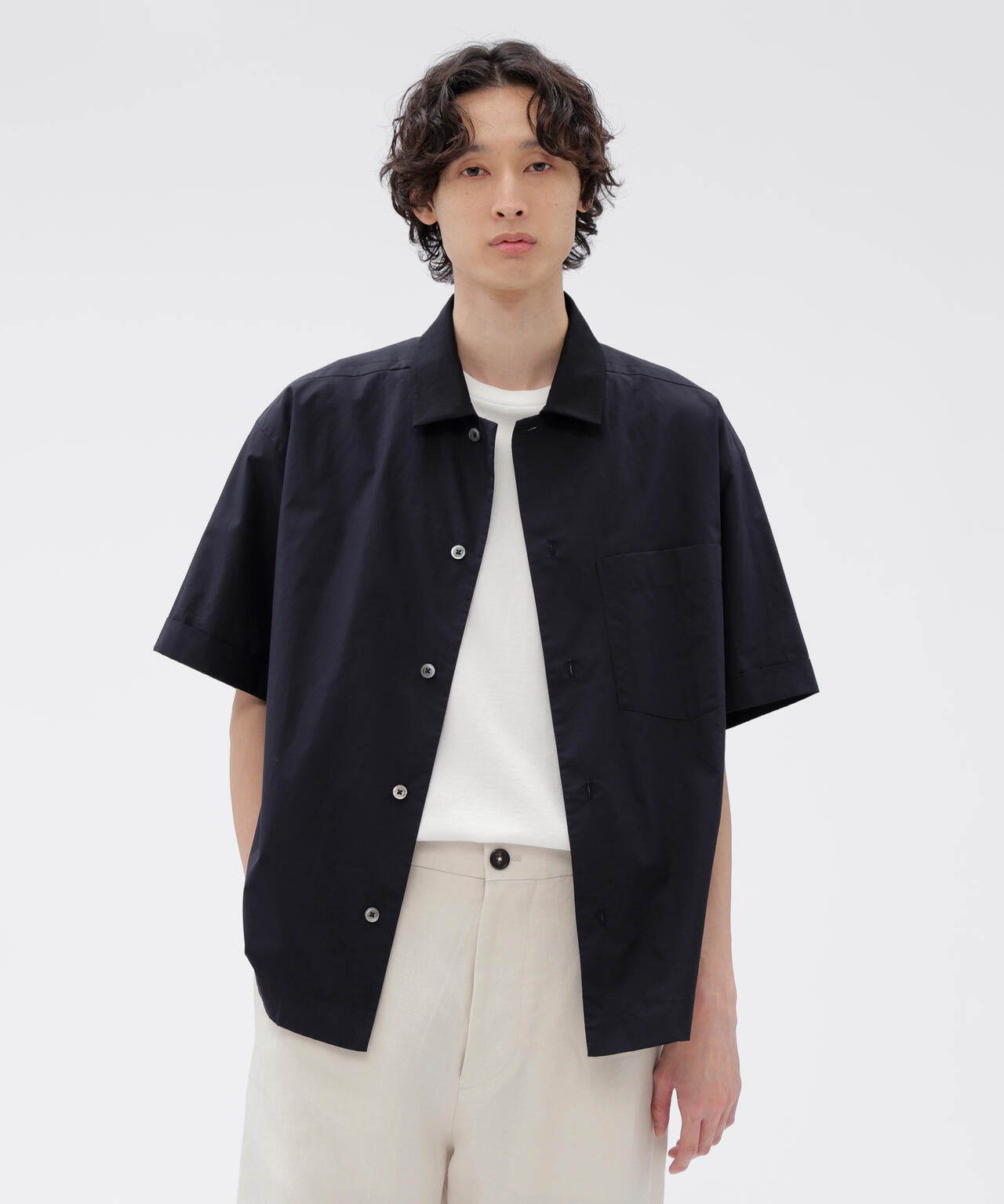 HIGHDENSE COTTON PLAINWEAVE SHIRT | MARGARET HOWELL（マーガレット