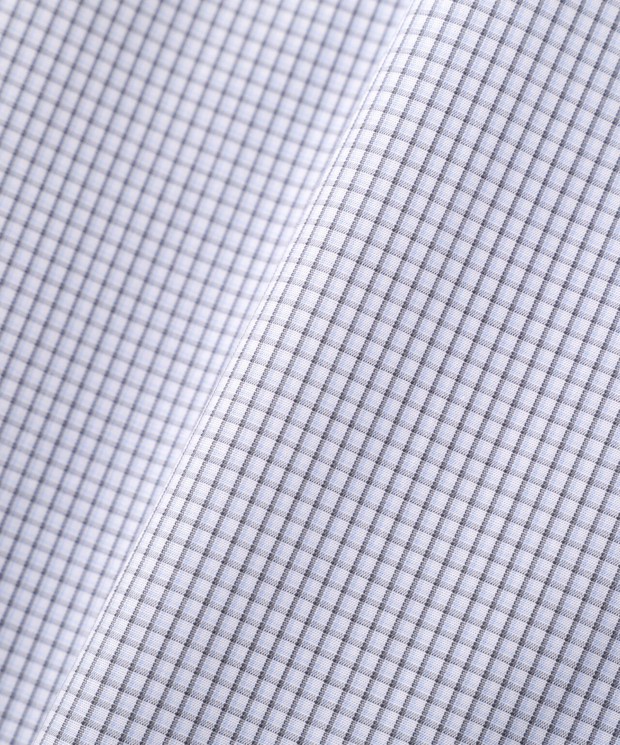 TWO TONE GRAPH CHECK COTTON SHIRT