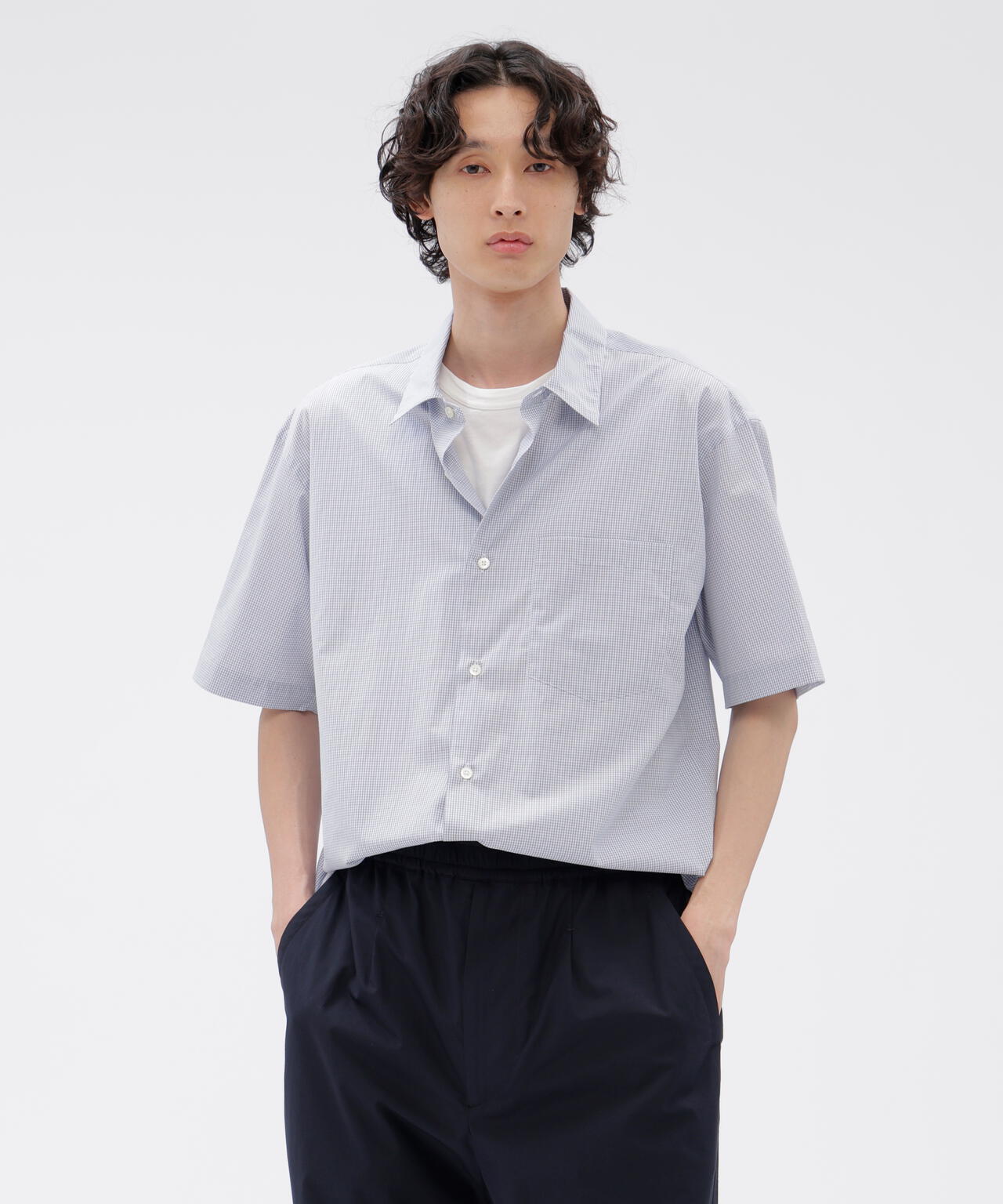 TWO TONE GRAPH CHECK COTTON SHIRT | MARGARET HOWELL（マーガレット