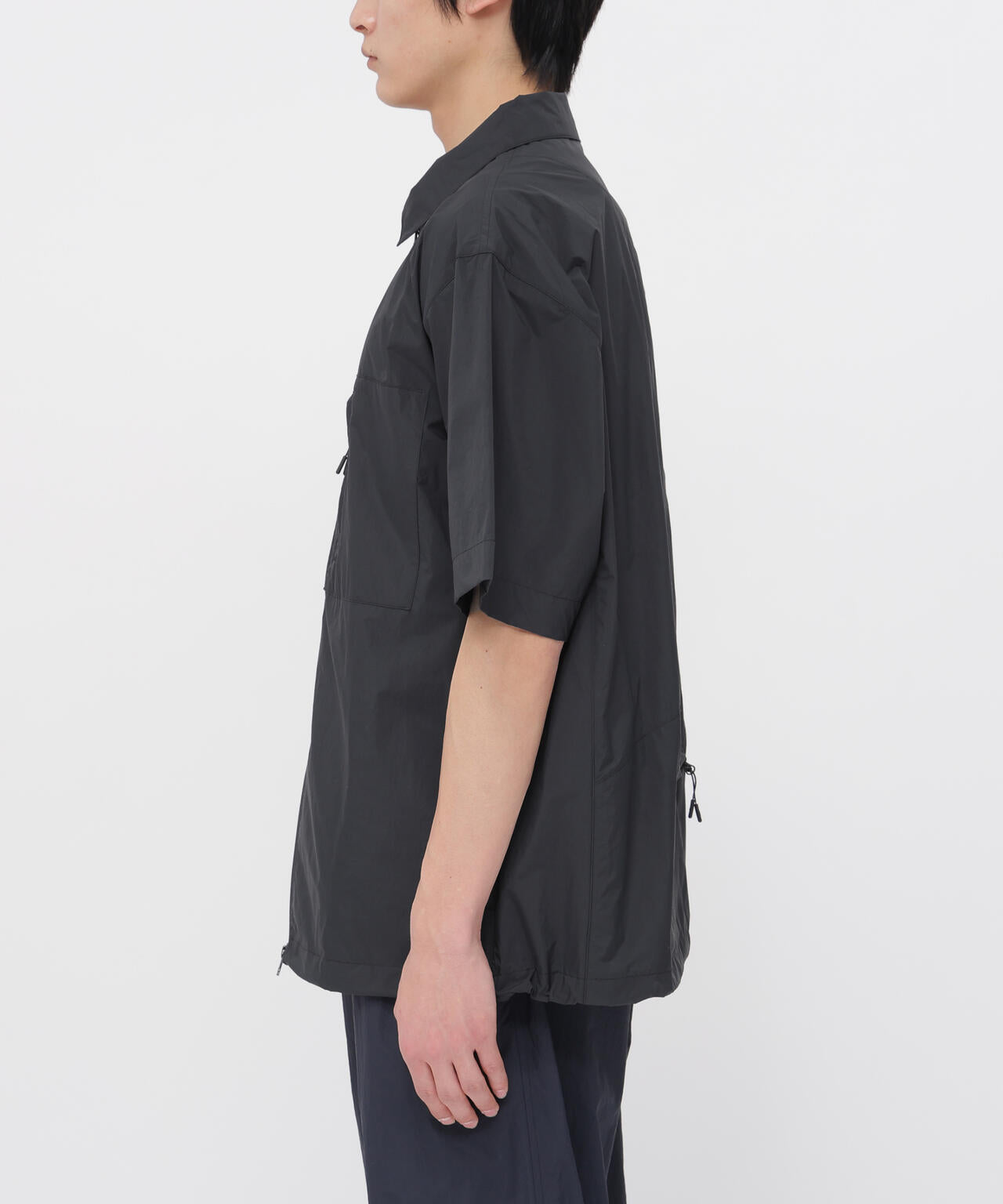 WATER REPELLENT LIGHTWEIGHT NYLON POPLIN SHIRT | MARGARET HOWELL