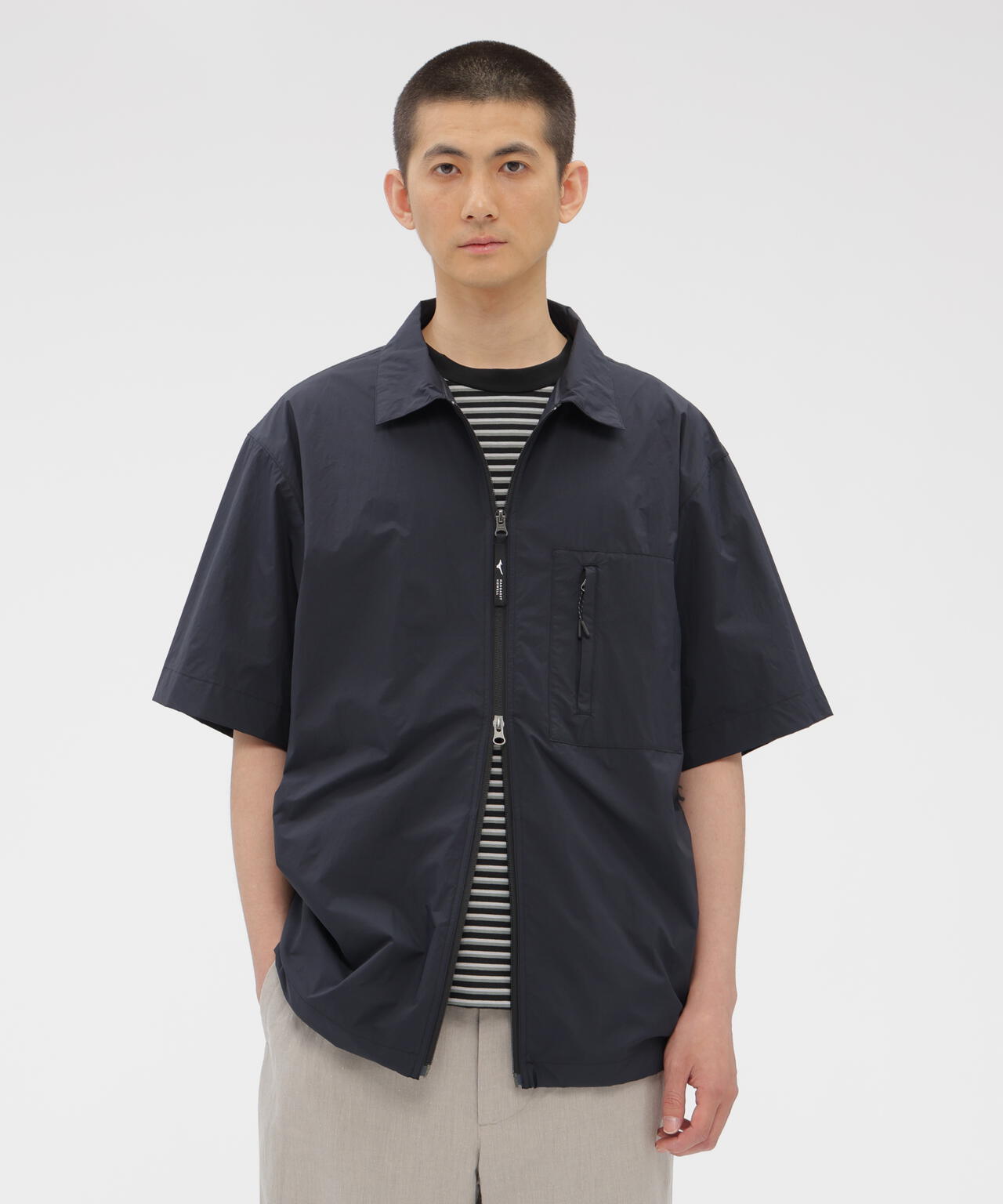 WATER REPELLENT LIGHTWEIGHT NYLON POPLIN SHIRT | MARGARET HOWELL