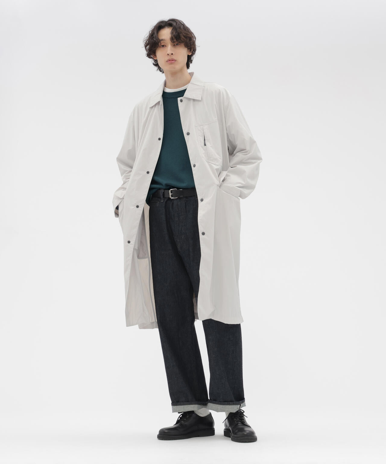 未使用級♡マーガレットハウエル WOOL COTTON TWIST セーラー M MERINO COTTON TWIST KNITWEAR | MARGARET HOWELL（マーガレット