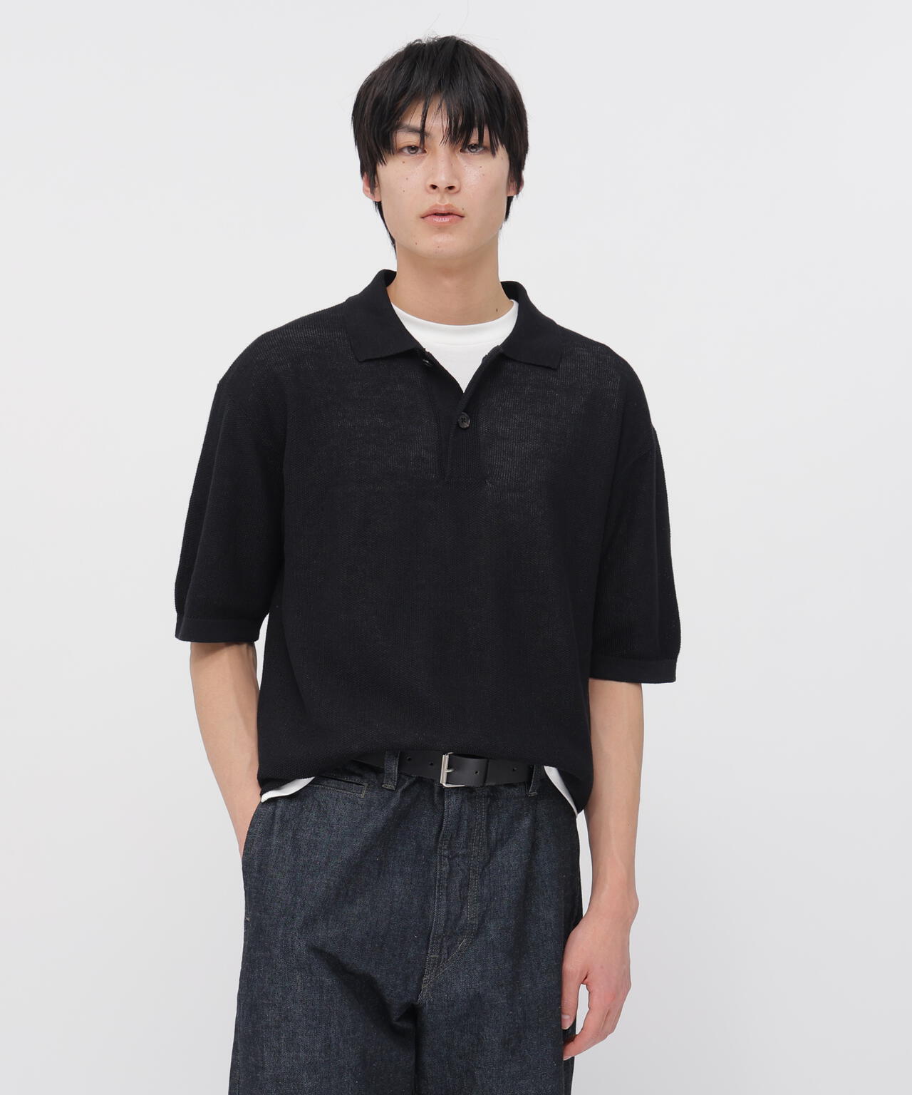 22SS マーガレットハウエル TARTAN COTTON CASHMERE COTTON RAMIE PIQUE KNITWEAR | MARGARET HOWELL（マーガレット