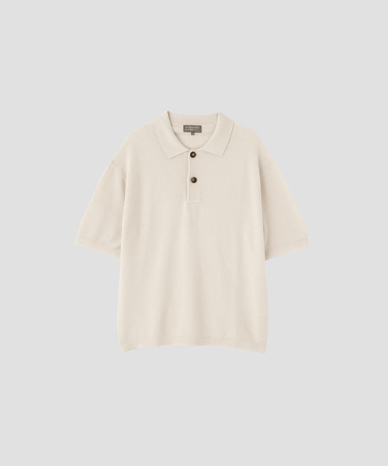 マーガレットハウエル｜19SS Cotton Ramie Linen（Iv・L） COTTON RAMIE PIQUE KNITWEAR | MARGARET HOWELL（マーガレット