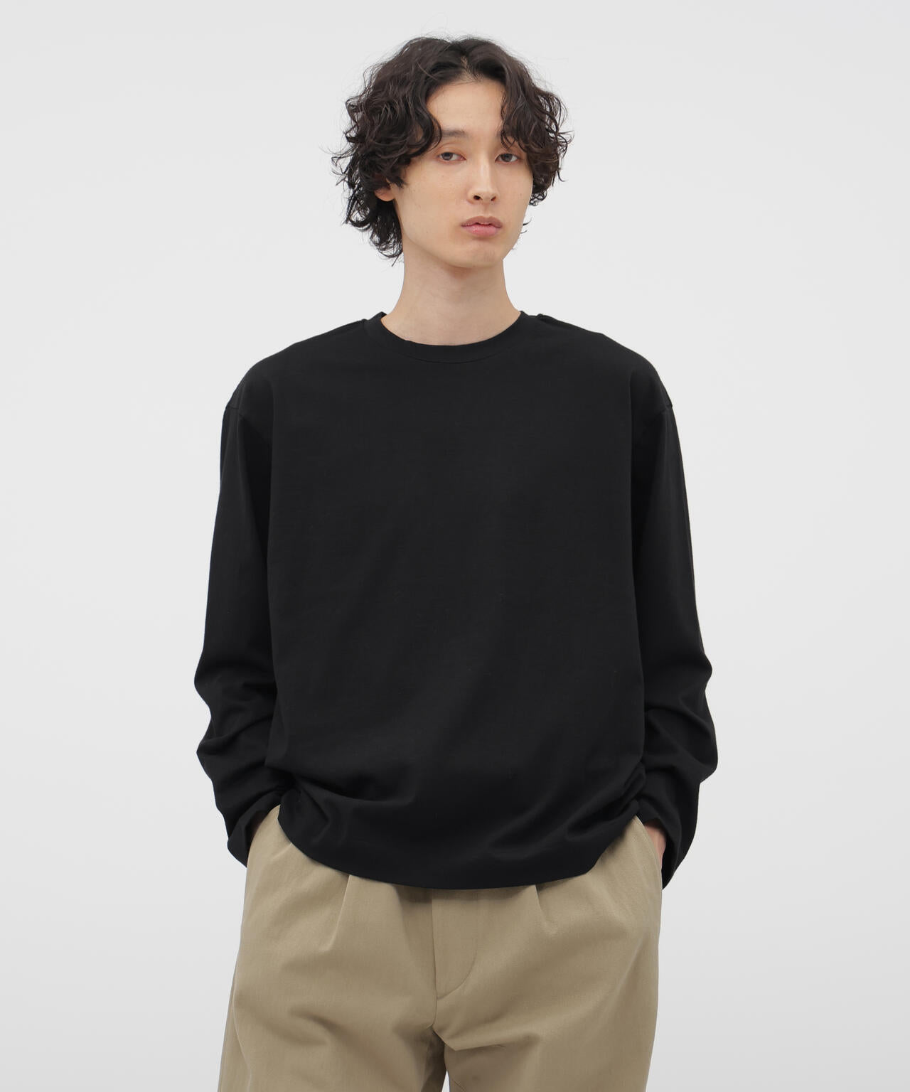 PLAIN COTTON JERSEY TOP
