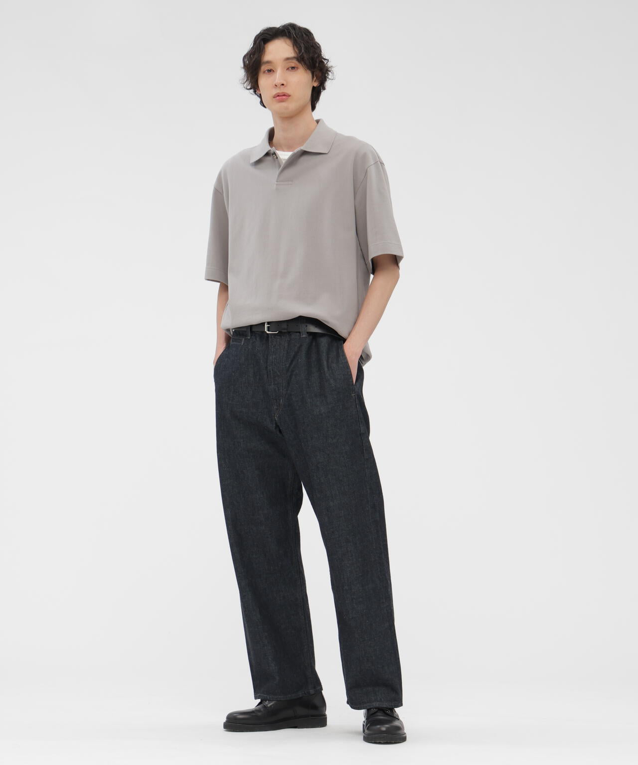 COTTON PIQUE JERSEY TOP