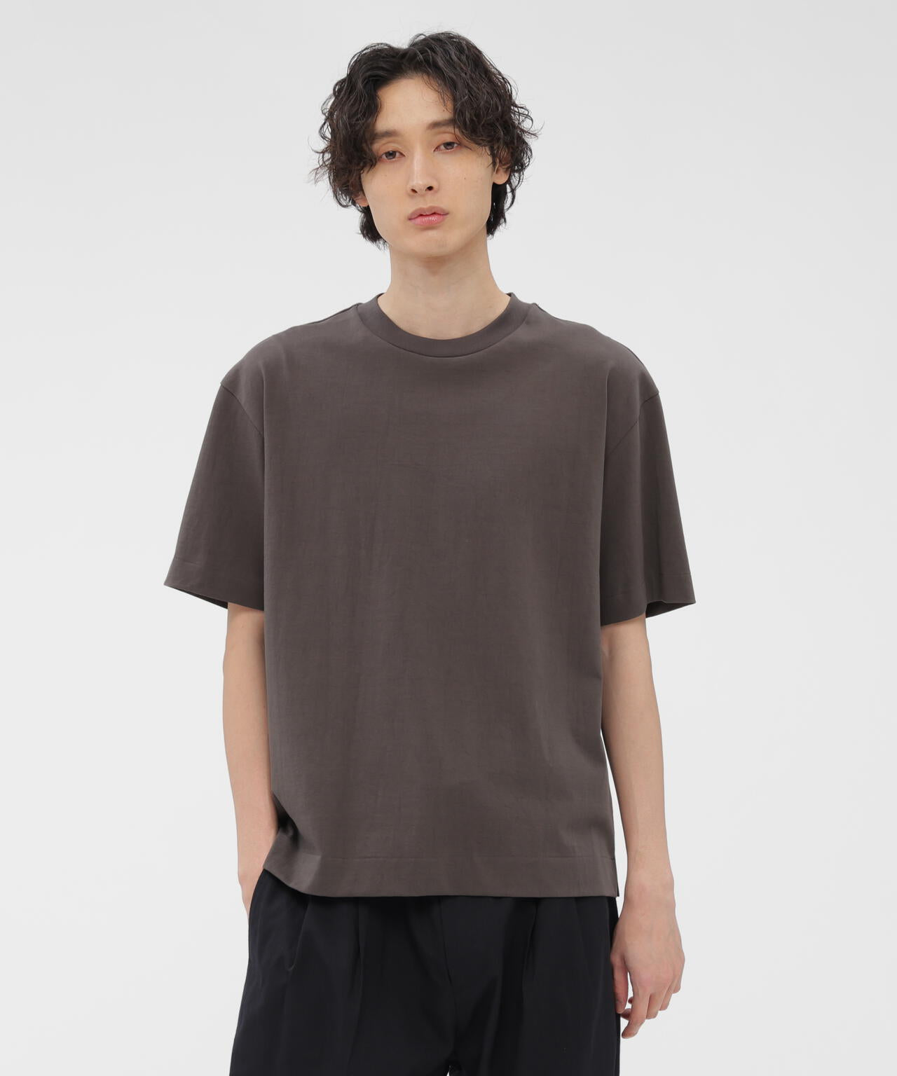 FINE DENSE COTTON JERSEY TOP | MARGARET HOWELL（マーガレット