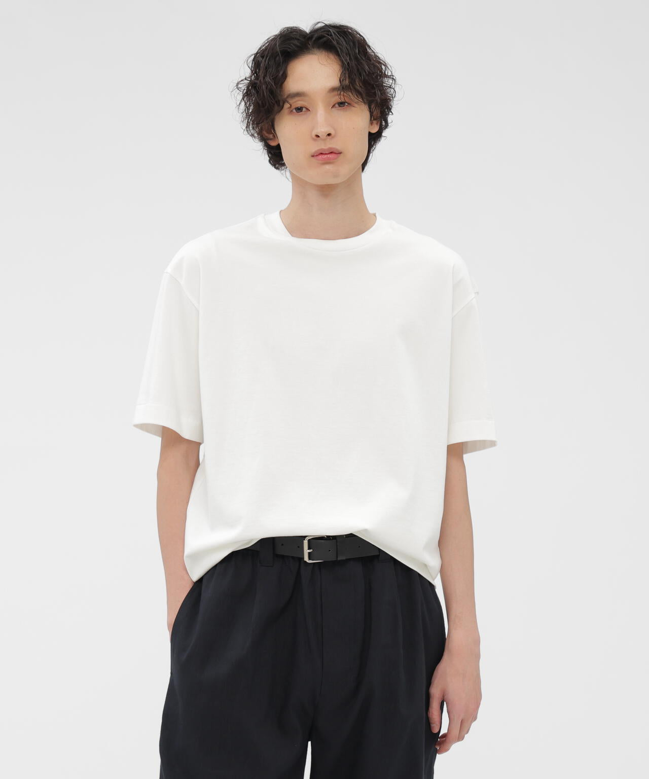 FINE DENSE COTTON JERSEY TOP | MARGARET HOWELL（マーガレット