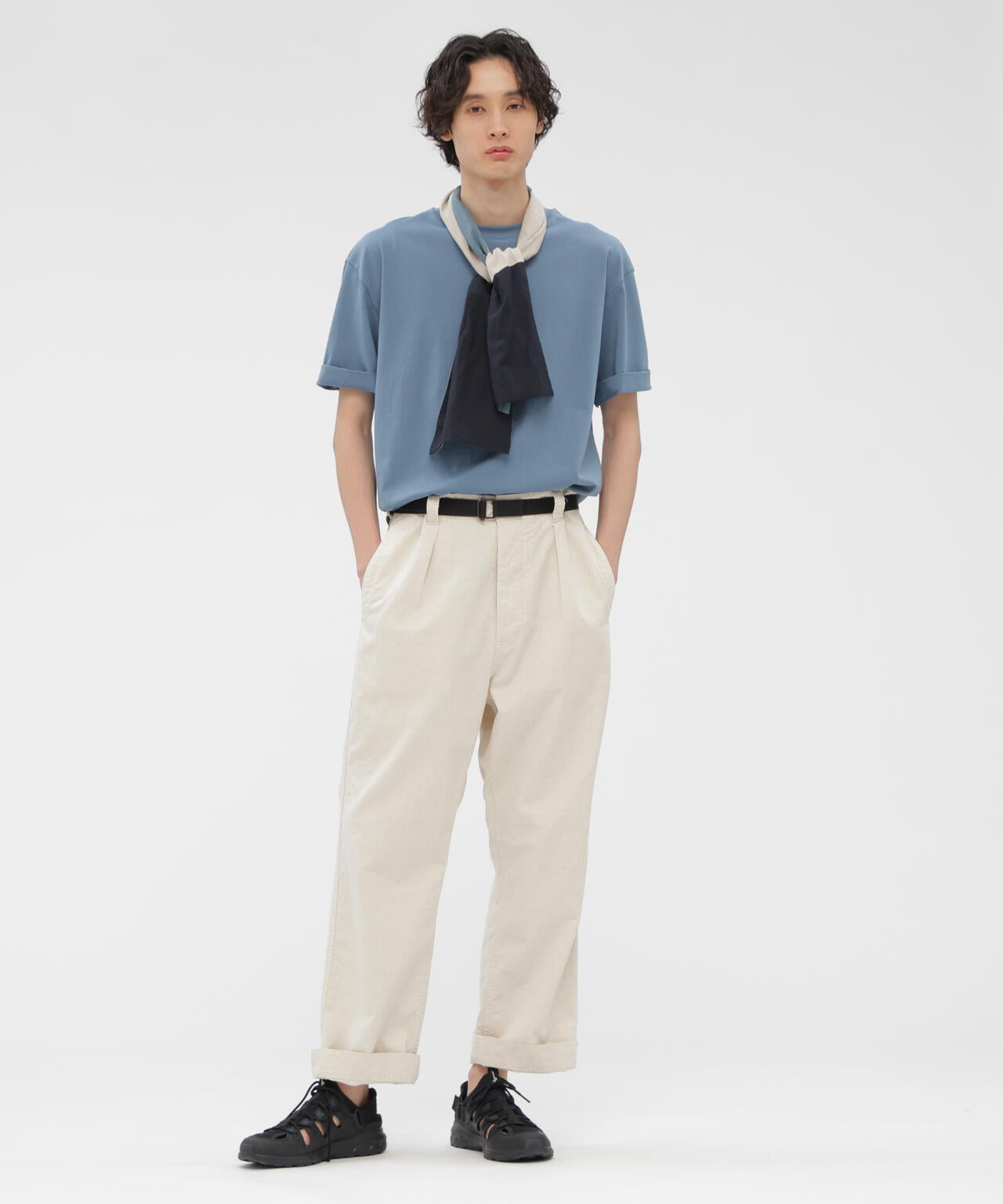 FINE DENSE COTTON JERSEY TOP | MARGARET HOWELL（マーガレット