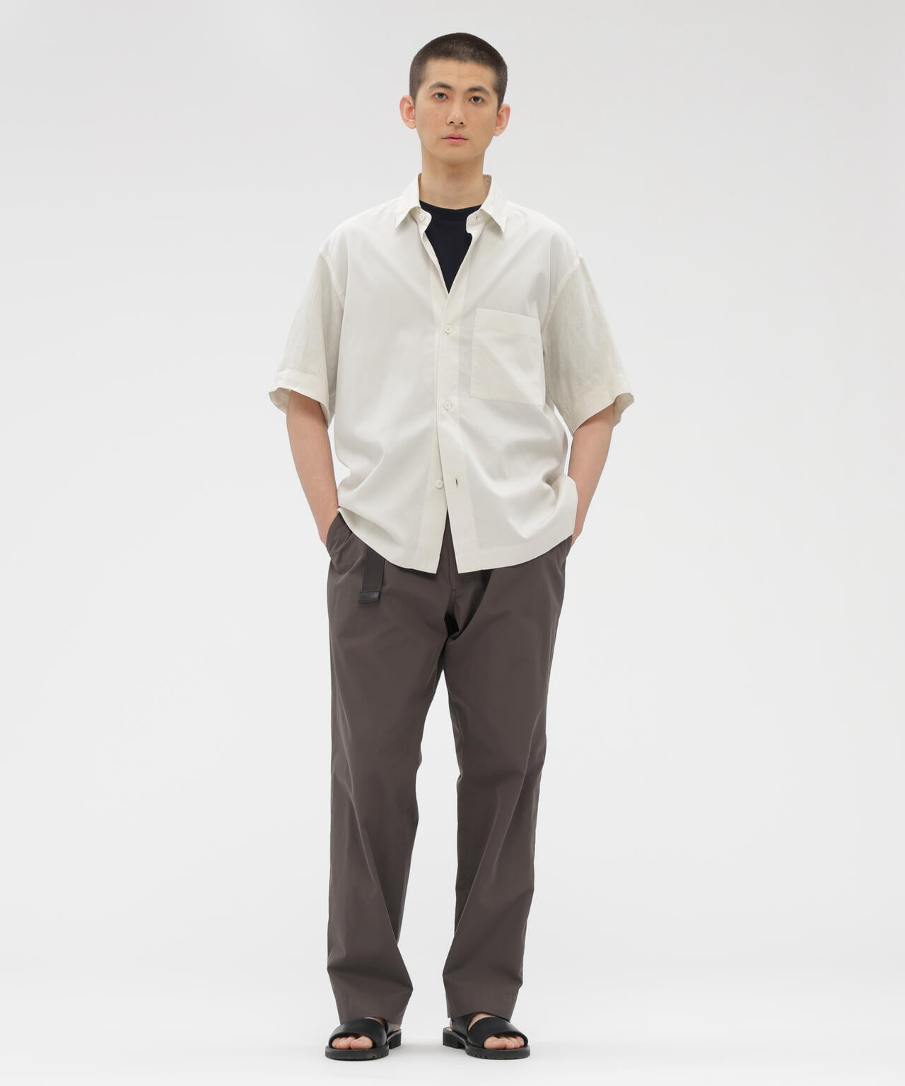 COTTON LINEN PIQUE TOP | MARGARET HOWELL（マーガレット・ハウエル