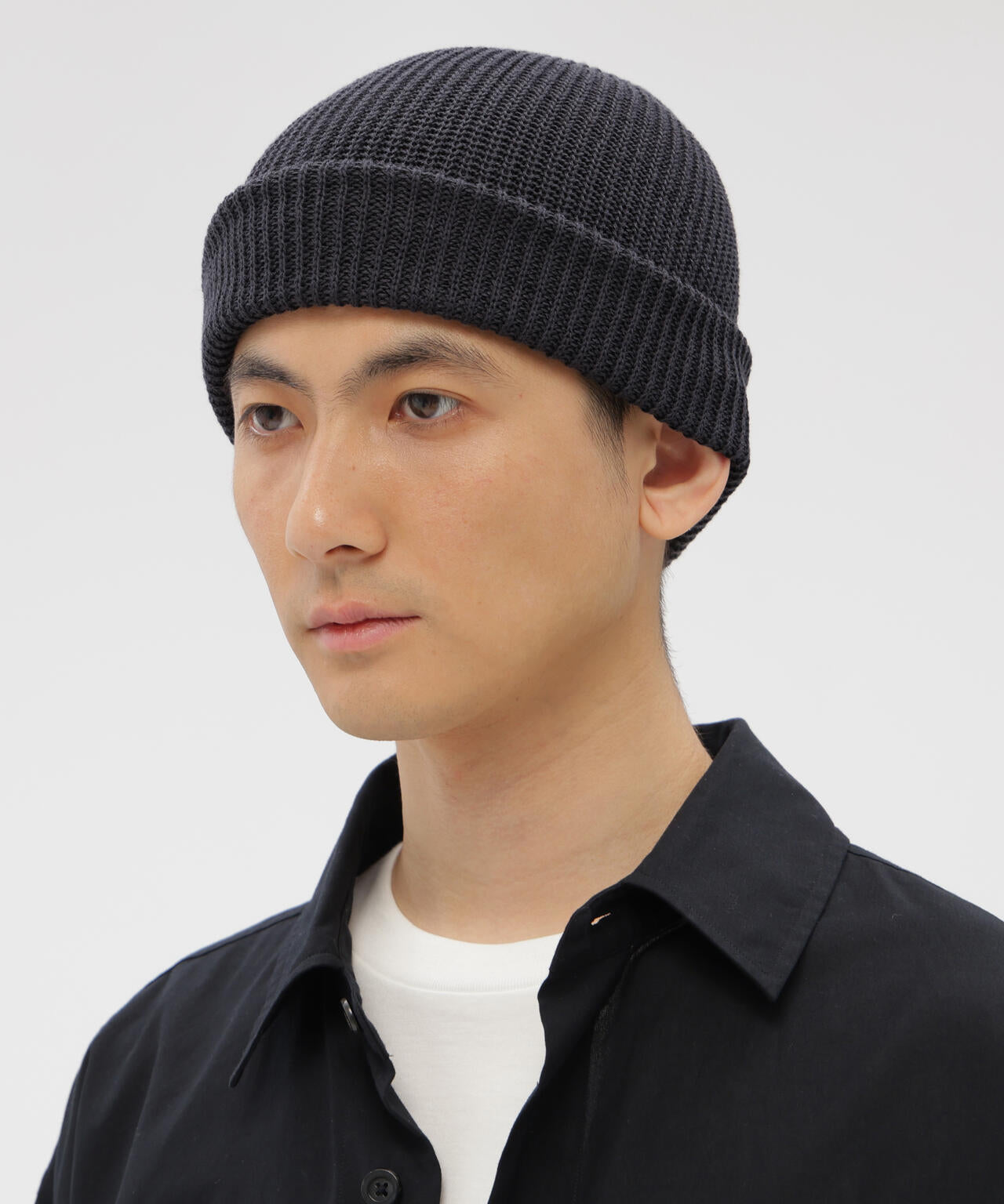 未使用　マーガレットハウエル MHL. ニット帽　スコットランド製 COTTON RAMIE BEANIE | MARGARET HOWELL（マーガレット・ハウエル