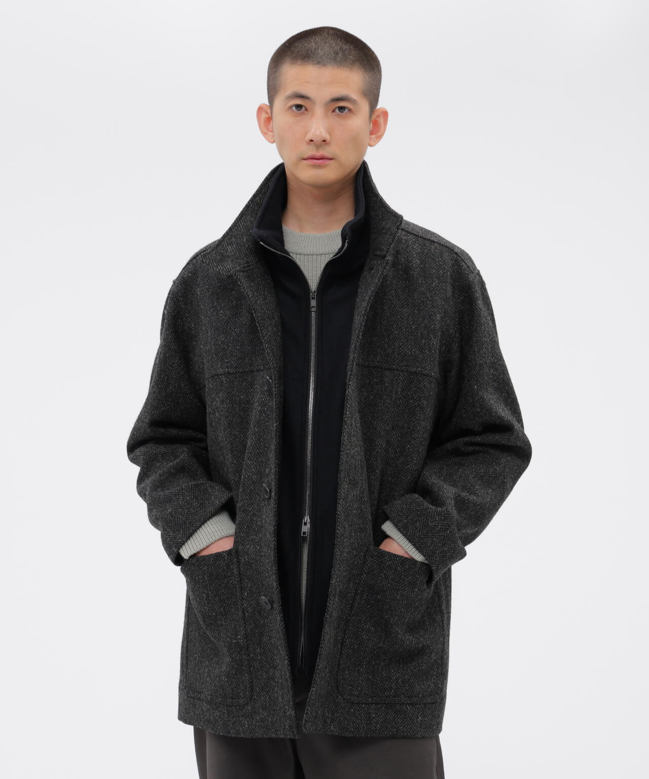 マーガレットハウエル×Harris Tweed ダッフルコート オフホワイト HARRIS TWEED COAT | MARGARET HOWELL（マーガレット・ハウエル