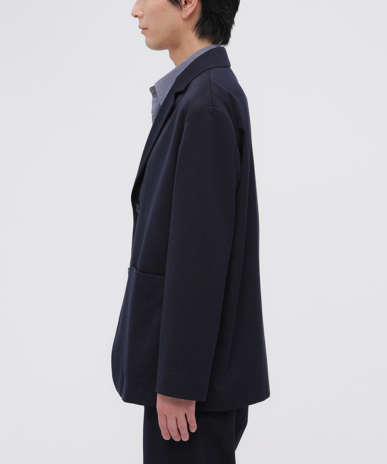 WORSTED WOOL COTTON JACKET