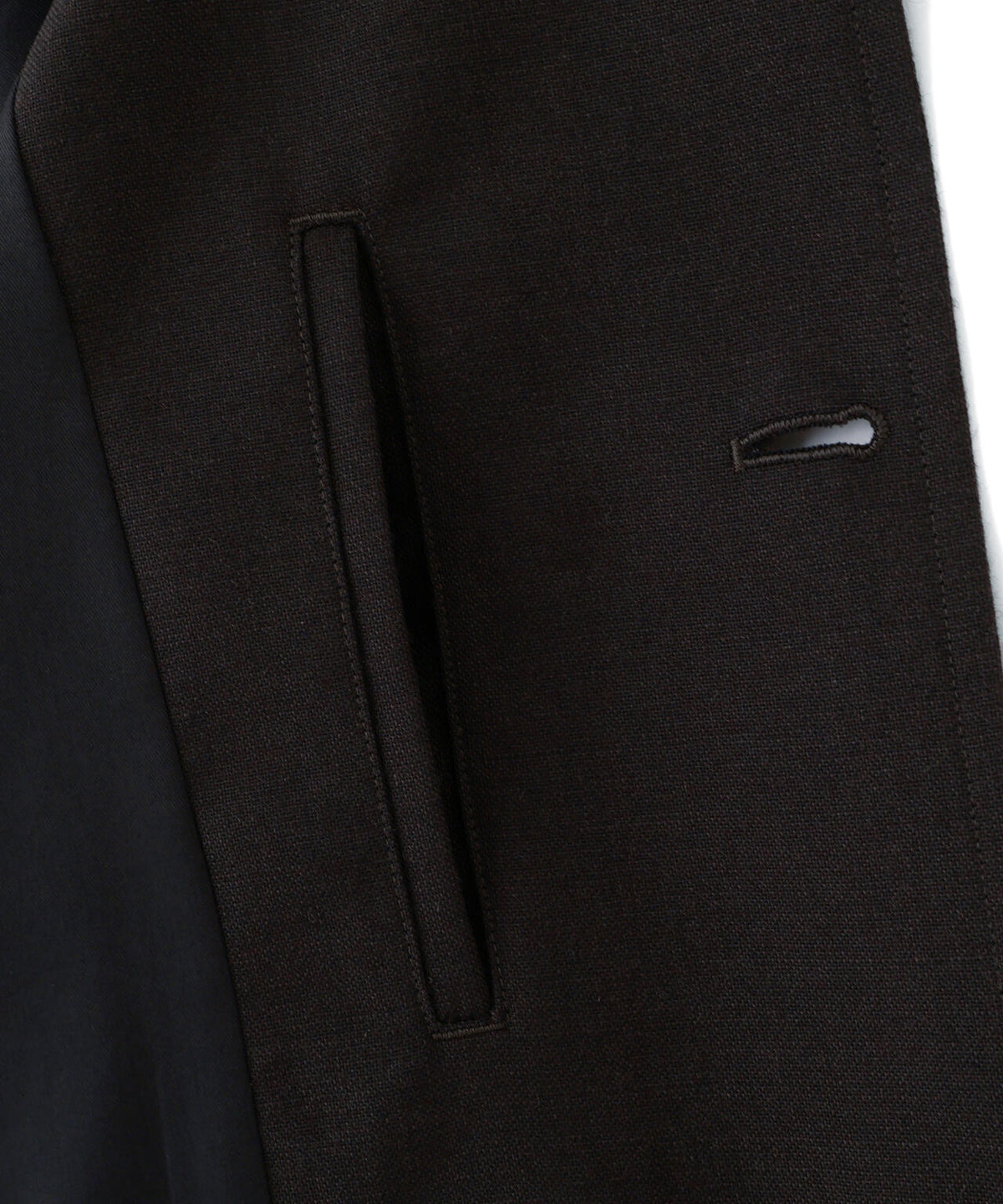 YARN DYE WOOL PLAINWEAVE BLOUSON
