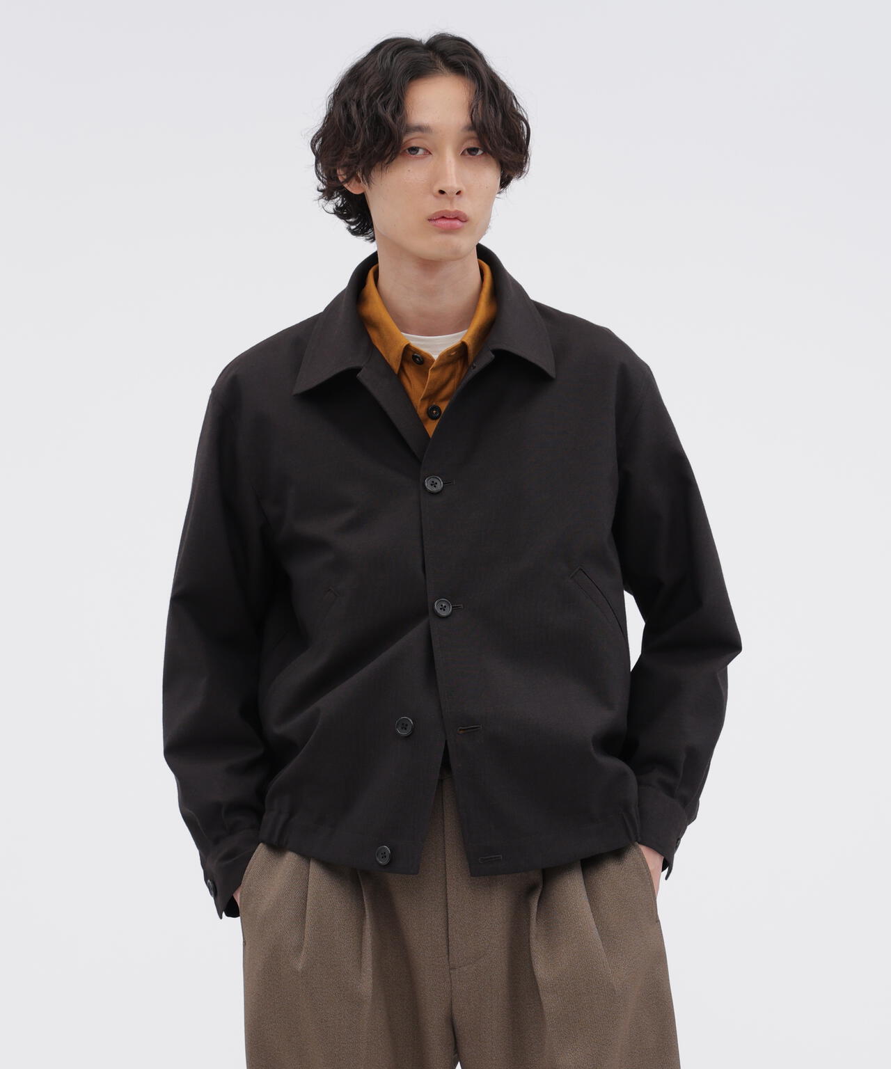 YARN DYE WOOL PLAINWEAVE BLOUSON | MARGARET HOWELL（マーガレット