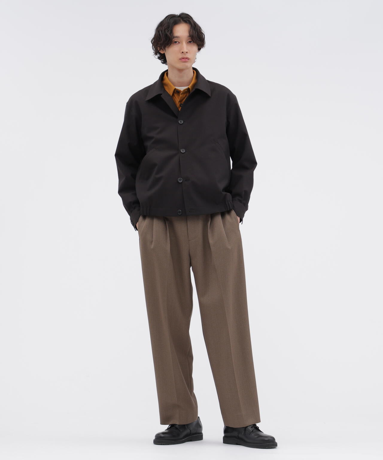 YARN DYE WOOL PLAINWEAVE BLOUSON | MARGARET HOWELL（マーガレット