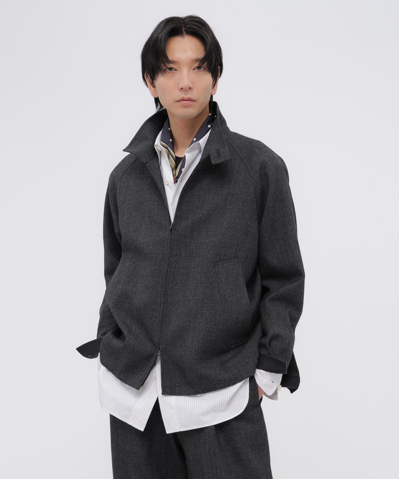 WOOL PRINCE OF WALES BLOUSON