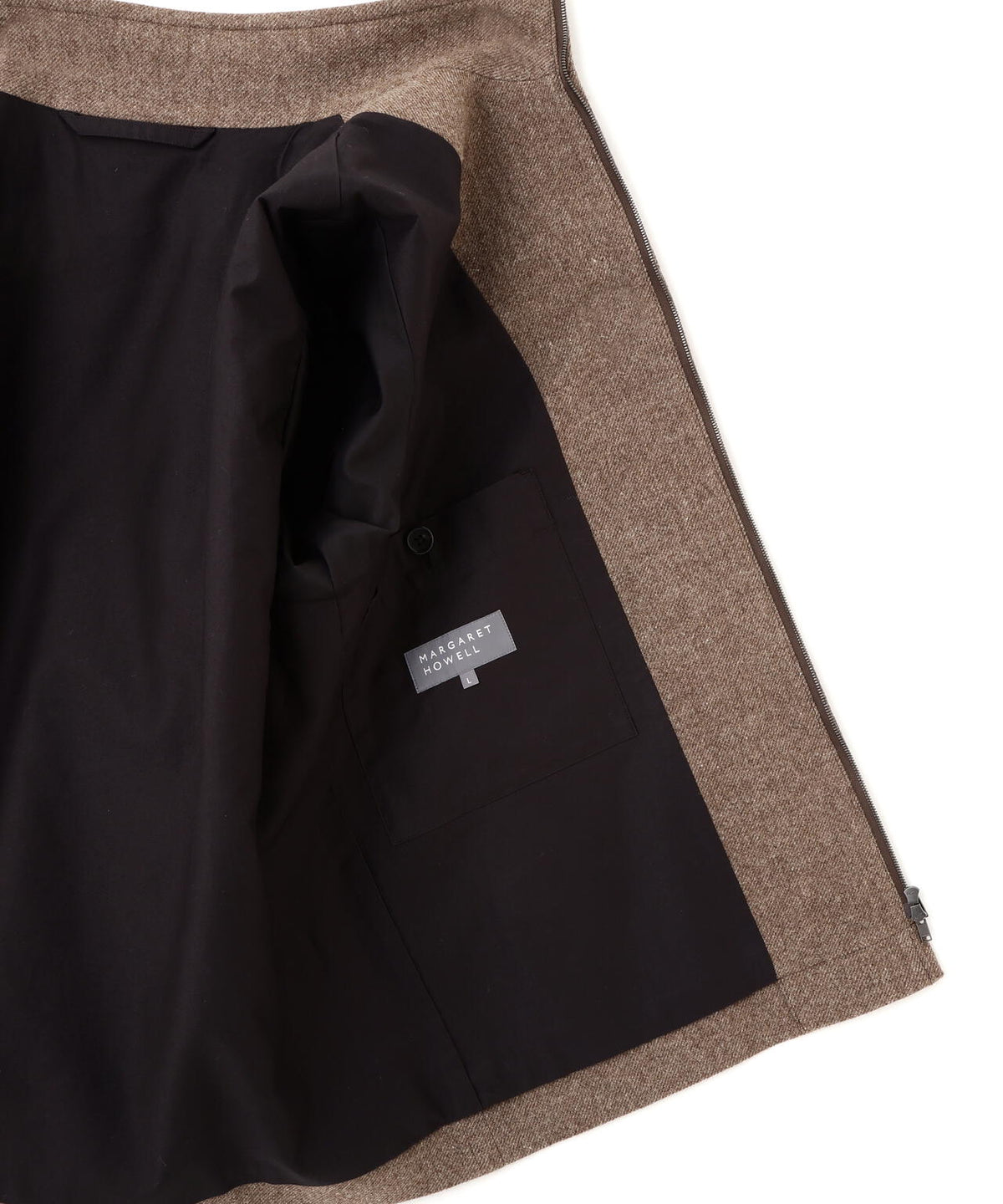 NATURAL WOOL TWILL BLOUSON