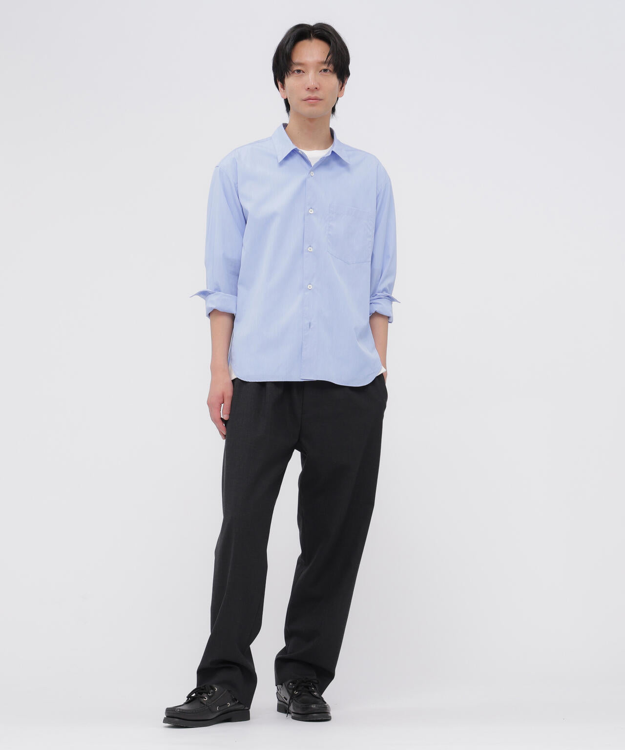 MUTED WOOL CHECK TROUSERS | MARGARET HOWELL（マーガレット